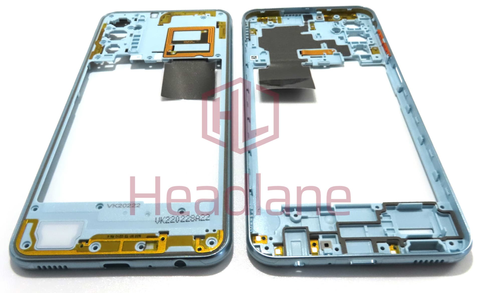Samsung SM-M236 Galaxy M23 5G Middle Cover / Chassis - Blue - GH98-47400C - Samsung Replacement Part