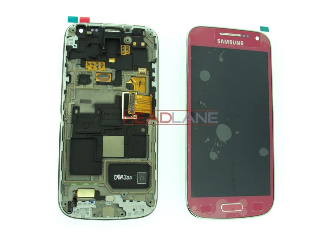 Samsung GT-I9195 Galaxy S4 Mini LTE LCD Display / Screen + Touch - Pink - GH97-14766G - Samsung Replacement Part