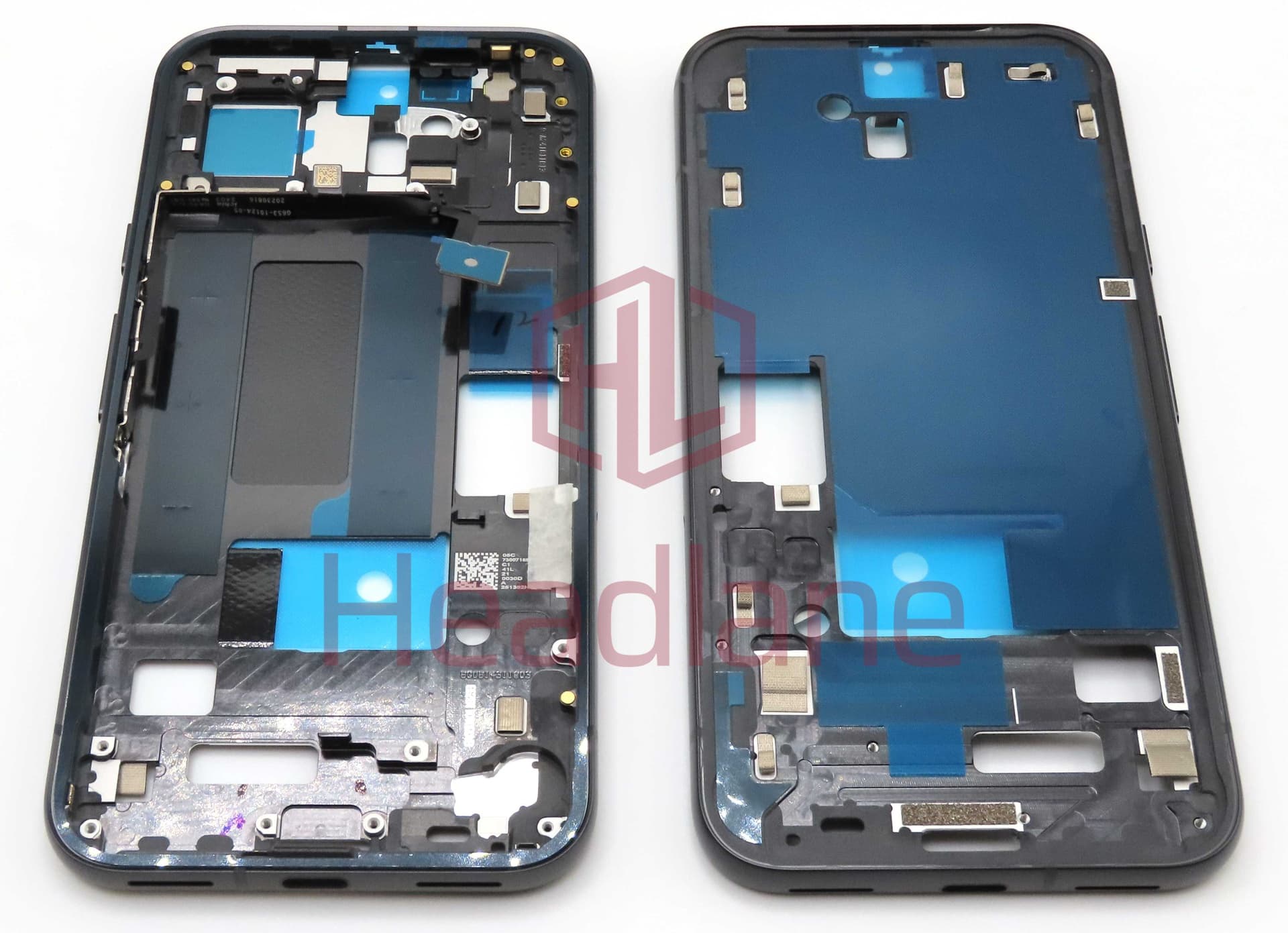 Google Pixel 8a Middle Cover / Chassis - Obsidian / Black - G949-00772-00 - Google Replacement Part