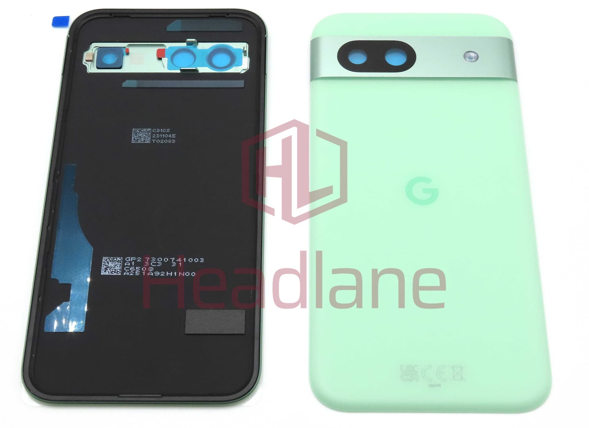 Google Pixel 8a Back / Battery Cover - Aloe / Green - G949-00787-00 - Google Replacement Part