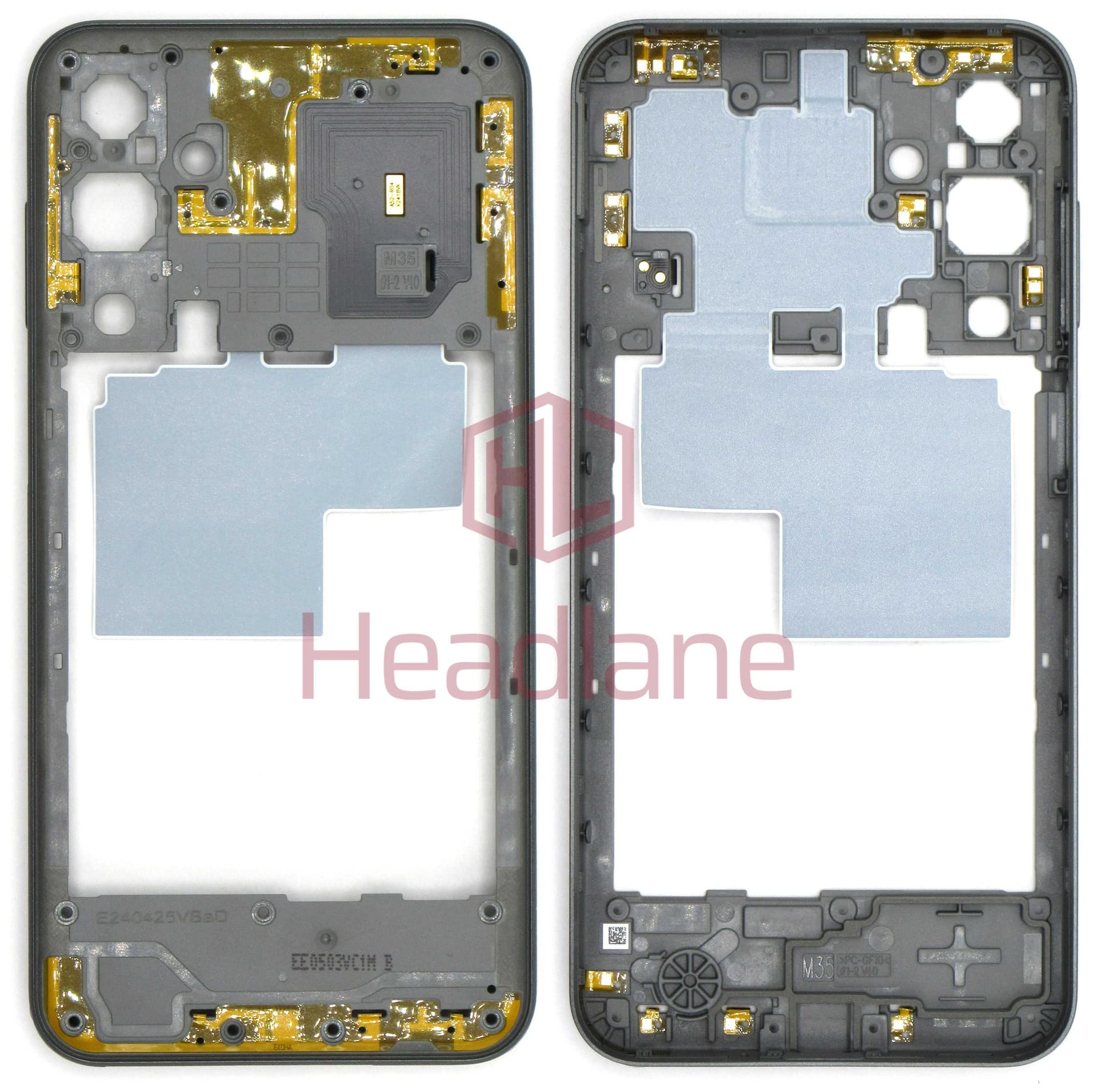 Samsung SM-M356 Galaxy M35 5G Middle Cover / Chassis - Grey - GH98-49305B