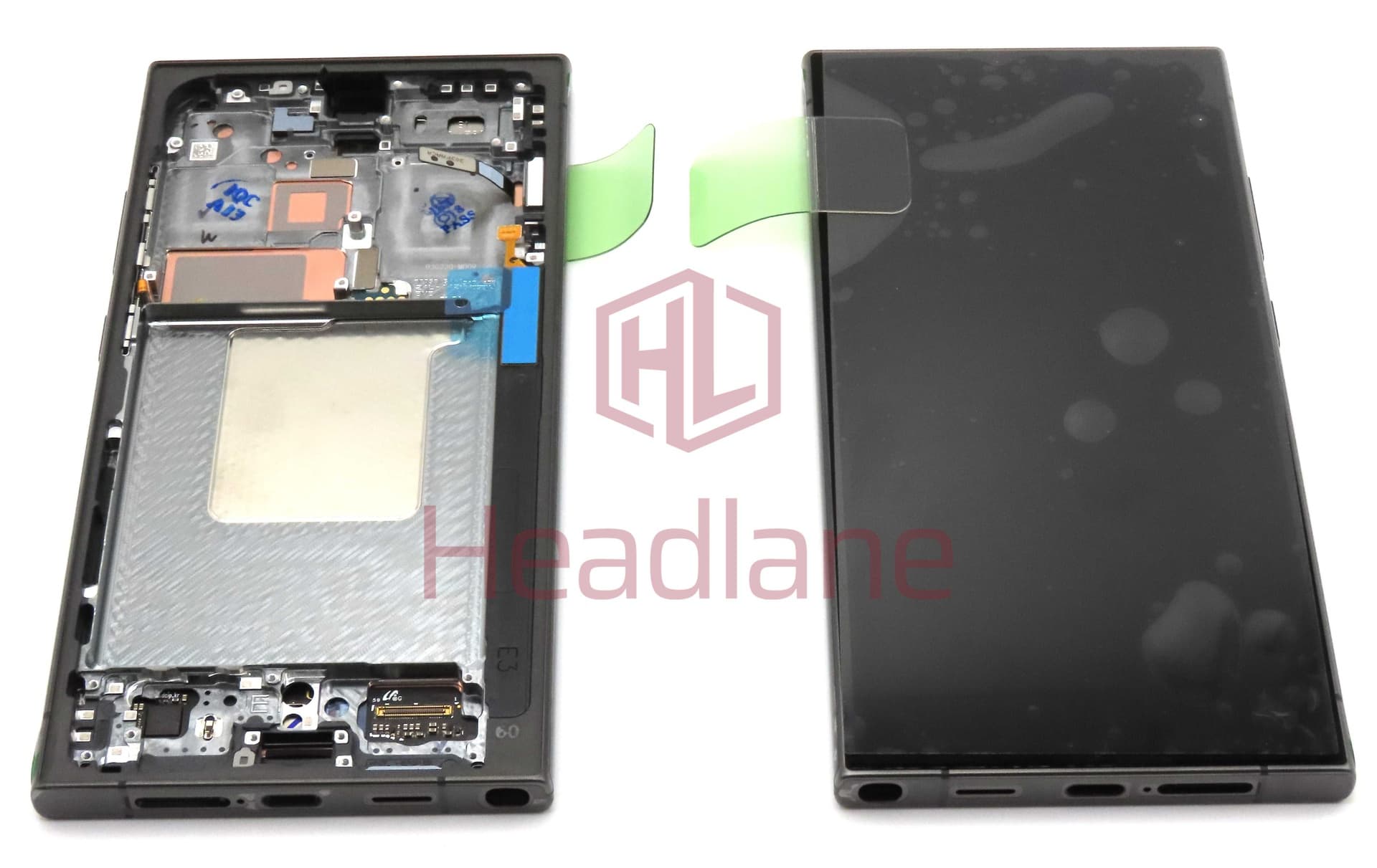 Samsung SM-S928 Galaxy S24 Ultra LCD Display / Screen + Touch - Titanium Black / Titanium Blue / Titanium Green / Titanium Violet (With Frame - Self Assembled) - GH82-33396B-SA - Samsung Replacement Part