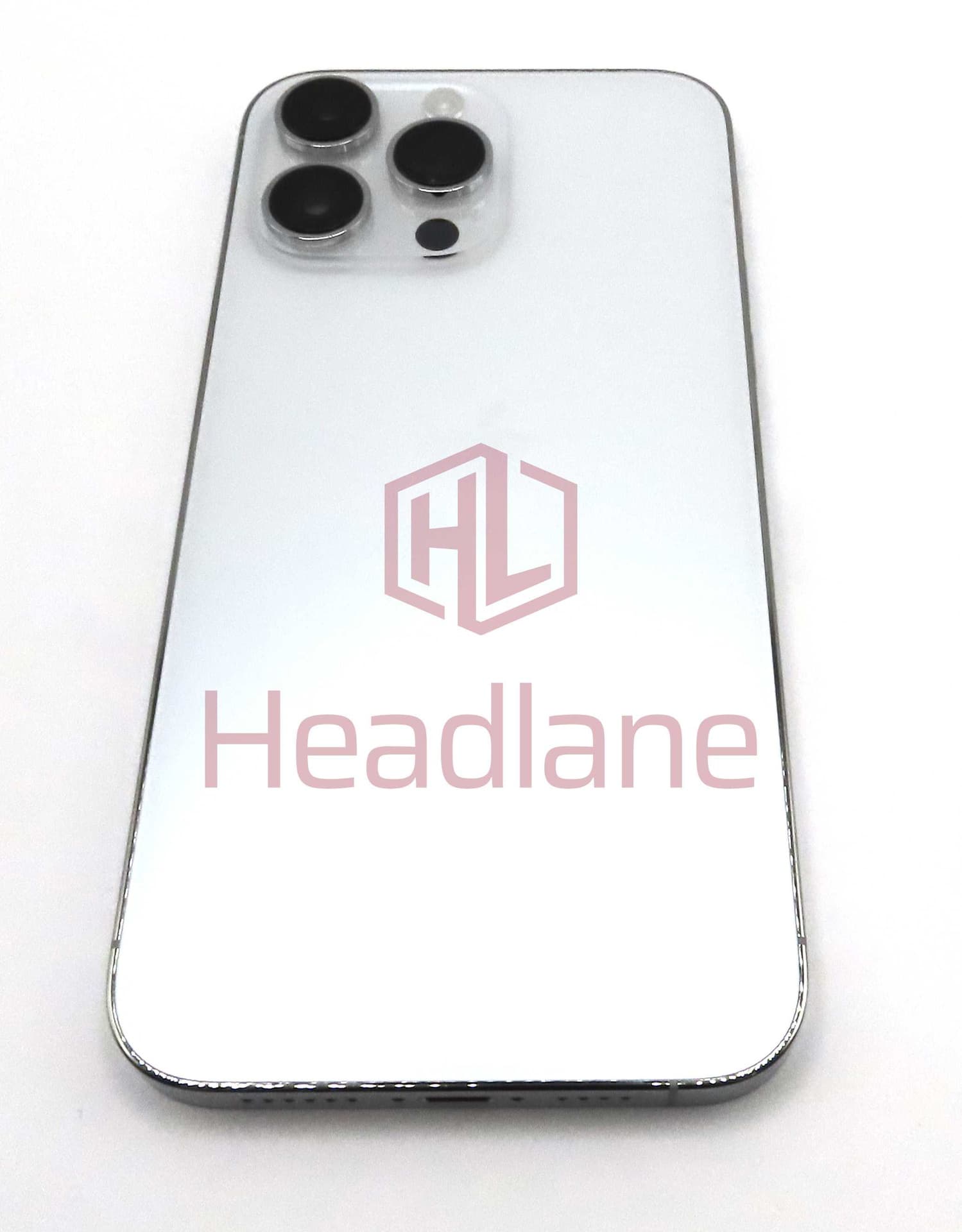 iPhone 14 Pro Max Back / Battery Cover + Small Parts - Silver (Pulled - Grade B) - IP14PMBH-SL-B - Apple Replacement Part