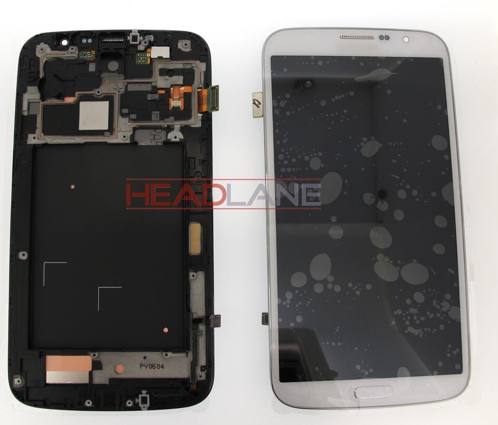 Samsung GT-I9205 Galaxy Mega 6.3 LTE LCD Display / Screen + Touch - White - GH97-14751B - Samsung Replacement Part