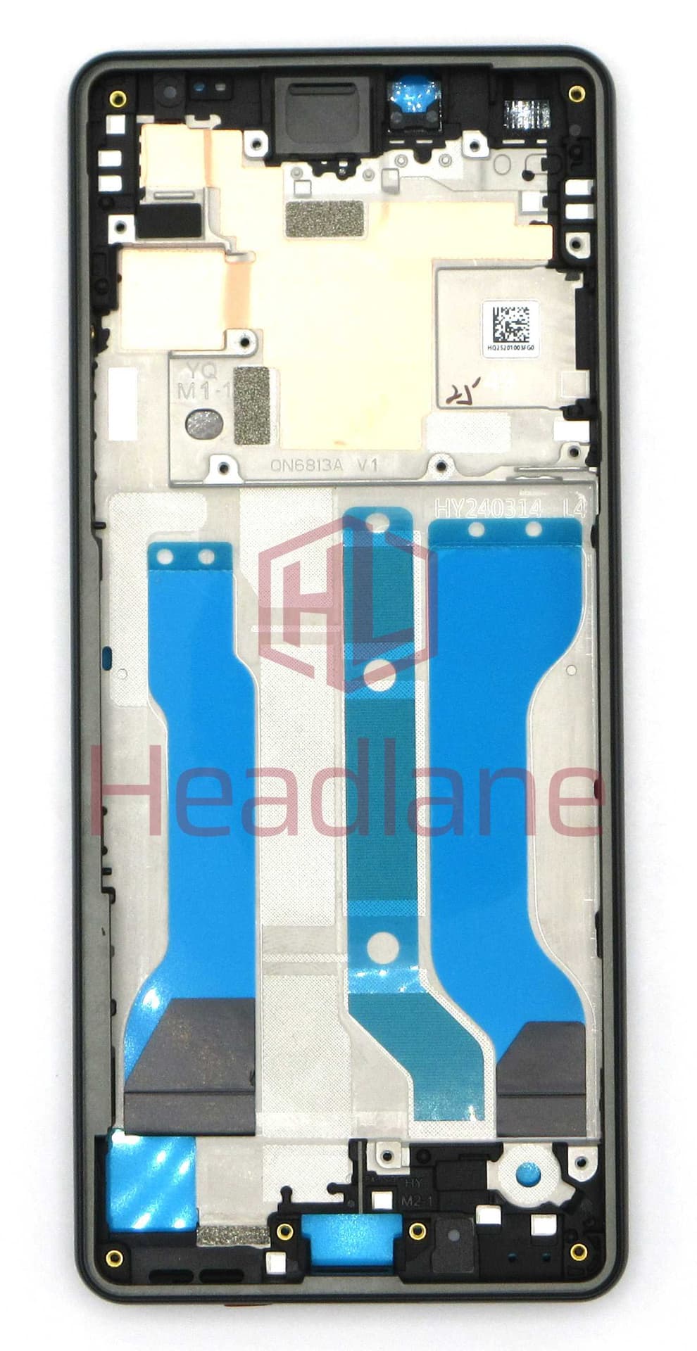 Sony XQ-ES54 Xperia 10 VI Display Frame / Middle Cover / Chassis - Black - 506190301