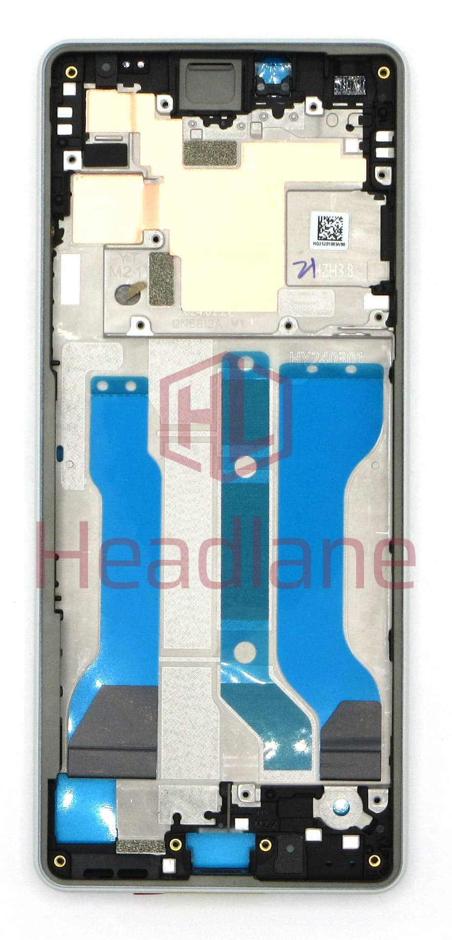 Sony XQ-ES54 Xperia 10 VI Display Frame / Middle Cover / Chassis - White - 506190401