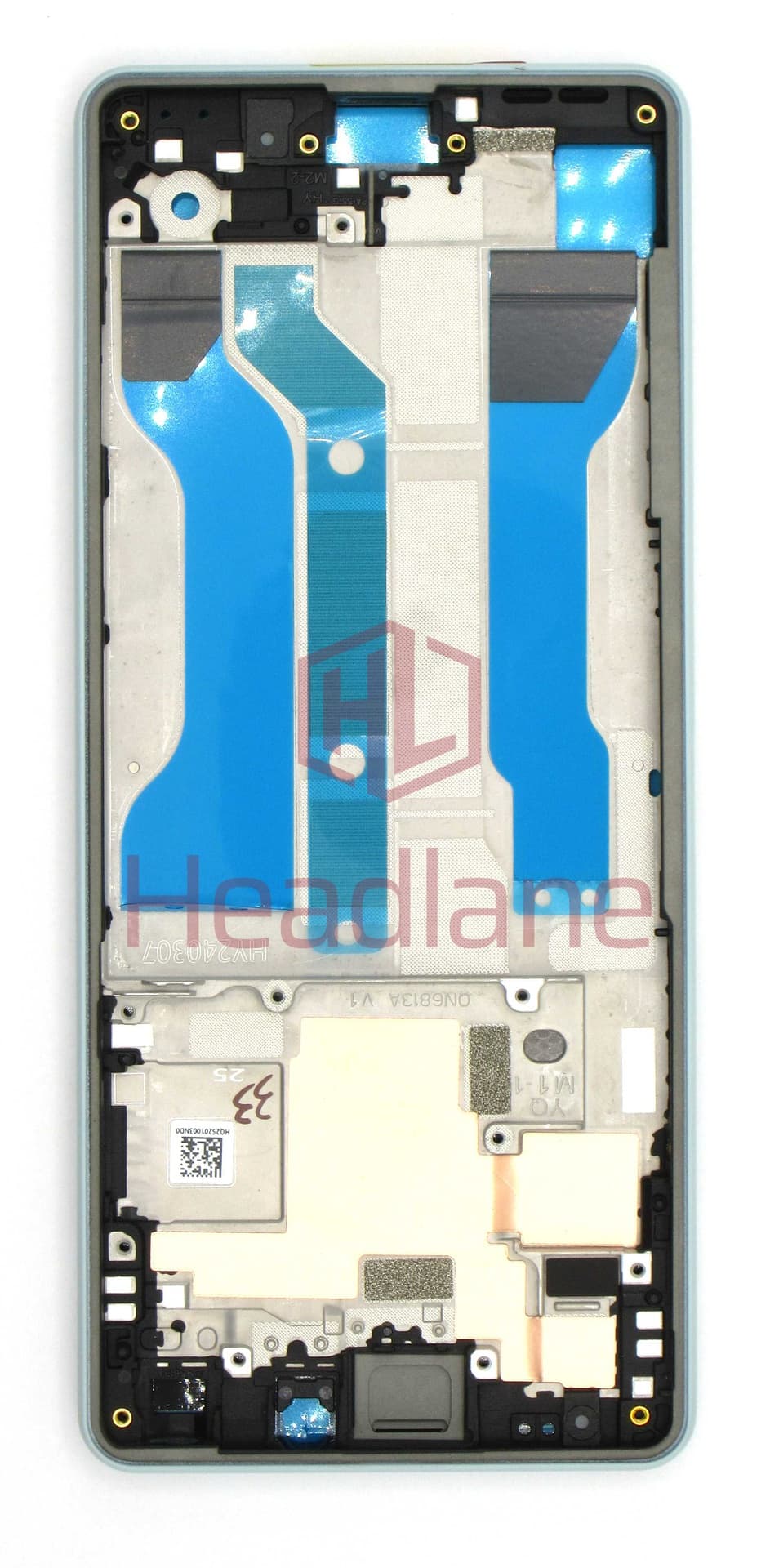 Sony XQ-ES54 Xperia 10 VI Display Frame / Middle Cover / Chassis - Blue - 506190501