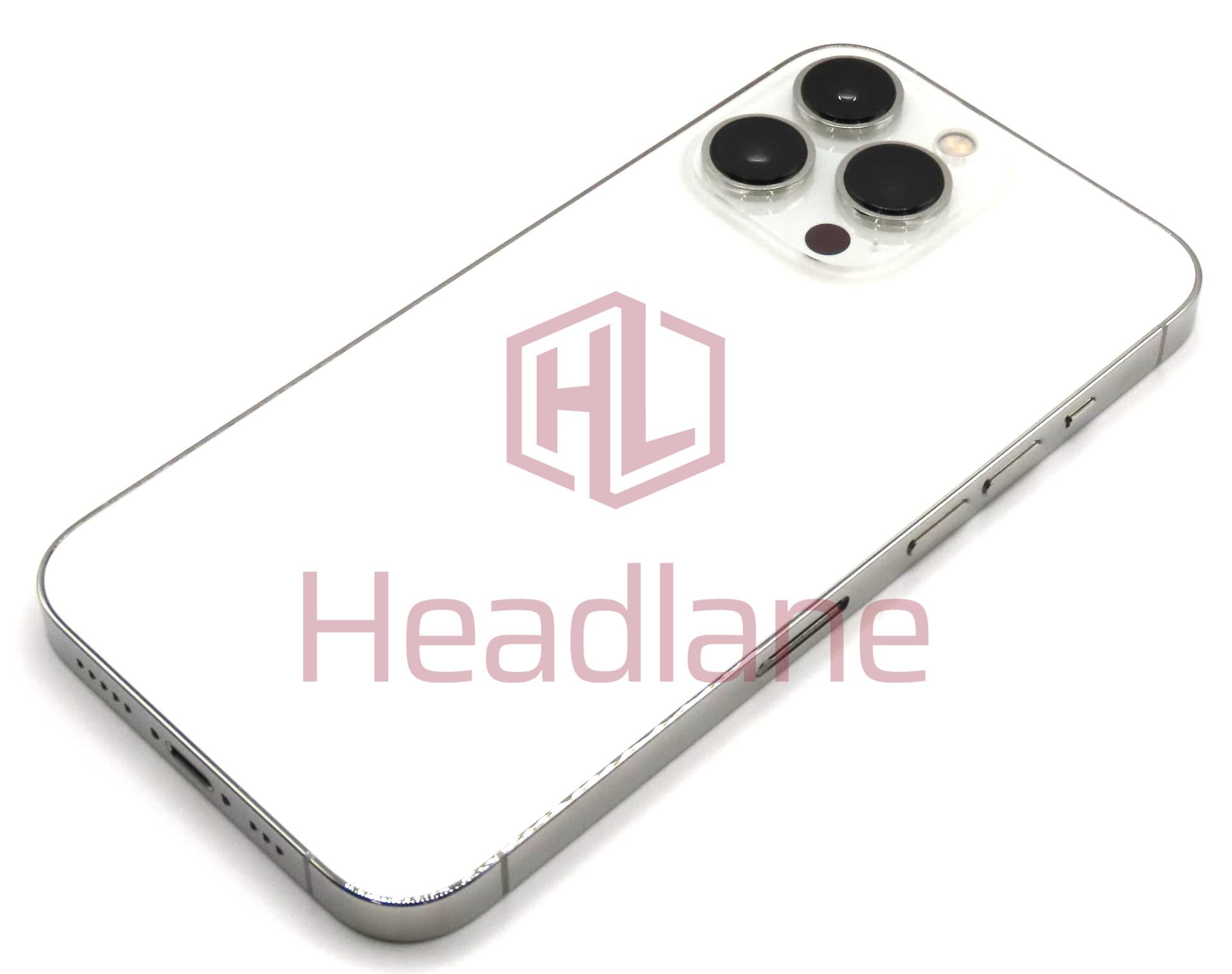 iPhone 13 Pro Back / Battery Cover + Small Parts - Silver (Pulled - Grade B) - IP13PRBH-SL-B - Apple Replacement Part