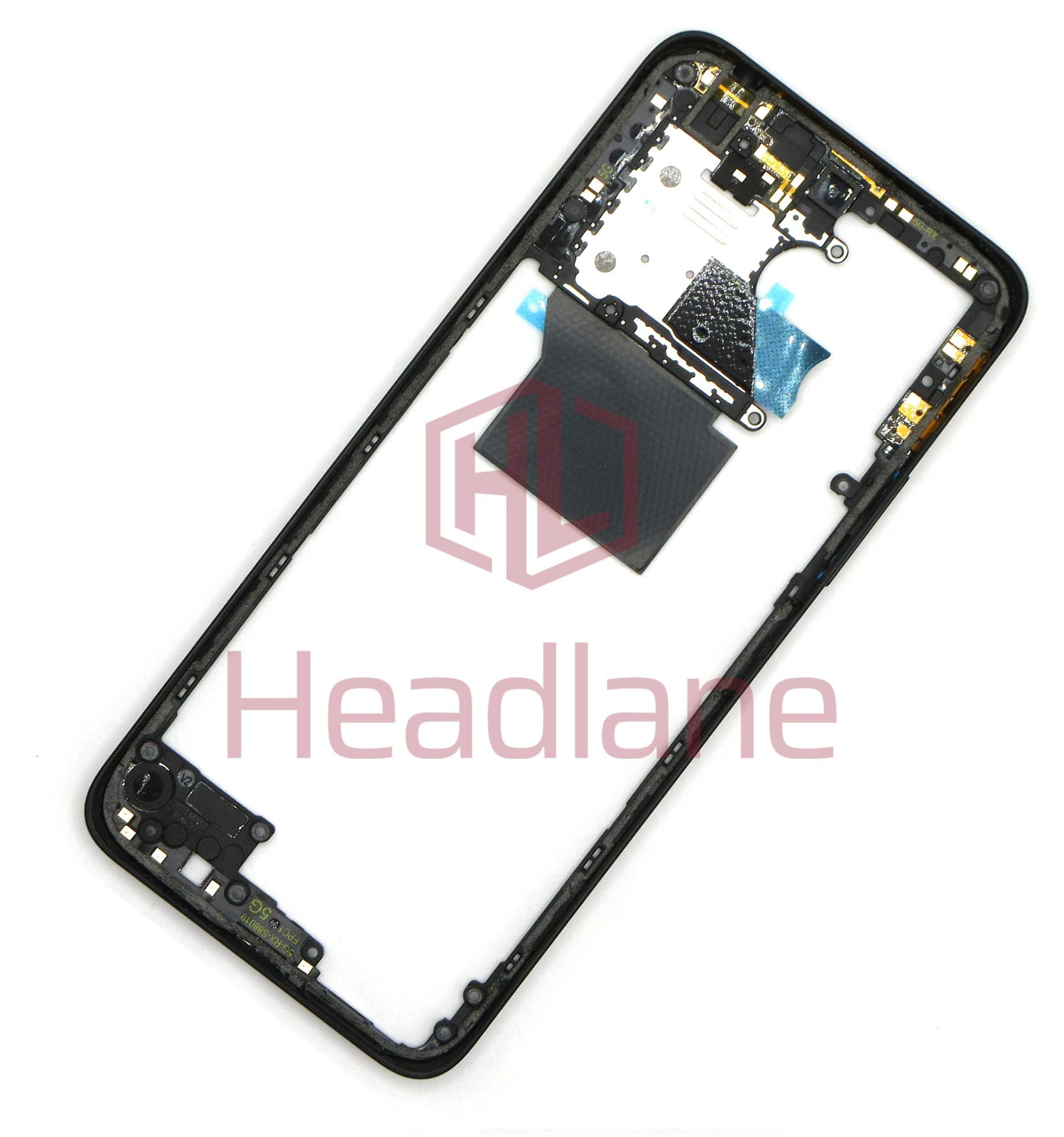 Xiaomi Redmi 12 5G Middle Cover / Chassis - Black - 1610110000577A