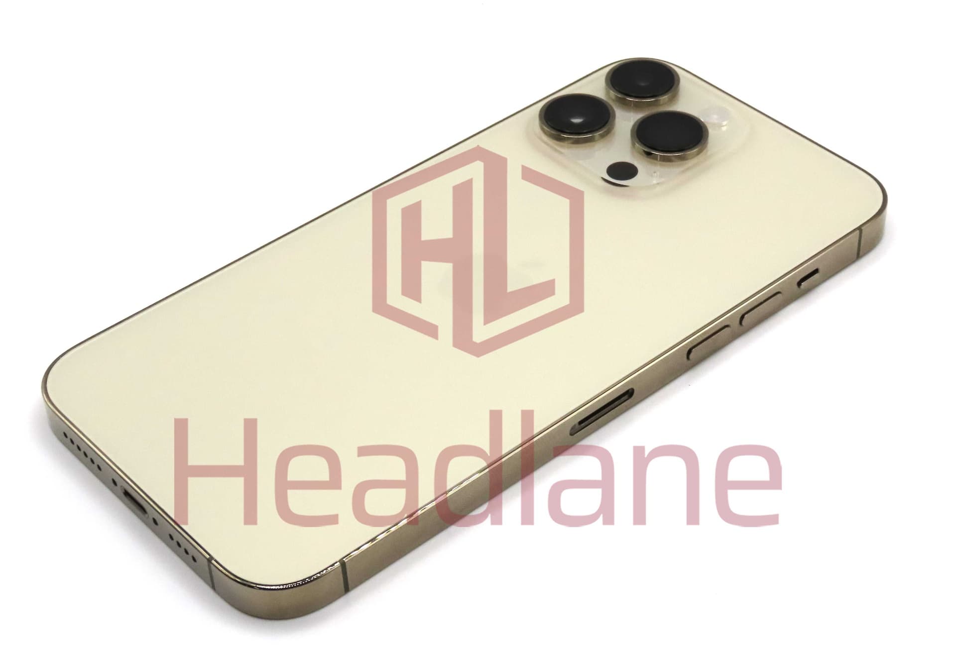 iPhone 14 Pro Max Back / Battery Cover + Small Parts - Gold (Pulled - Grade A) - IP14PMBH-GL-A