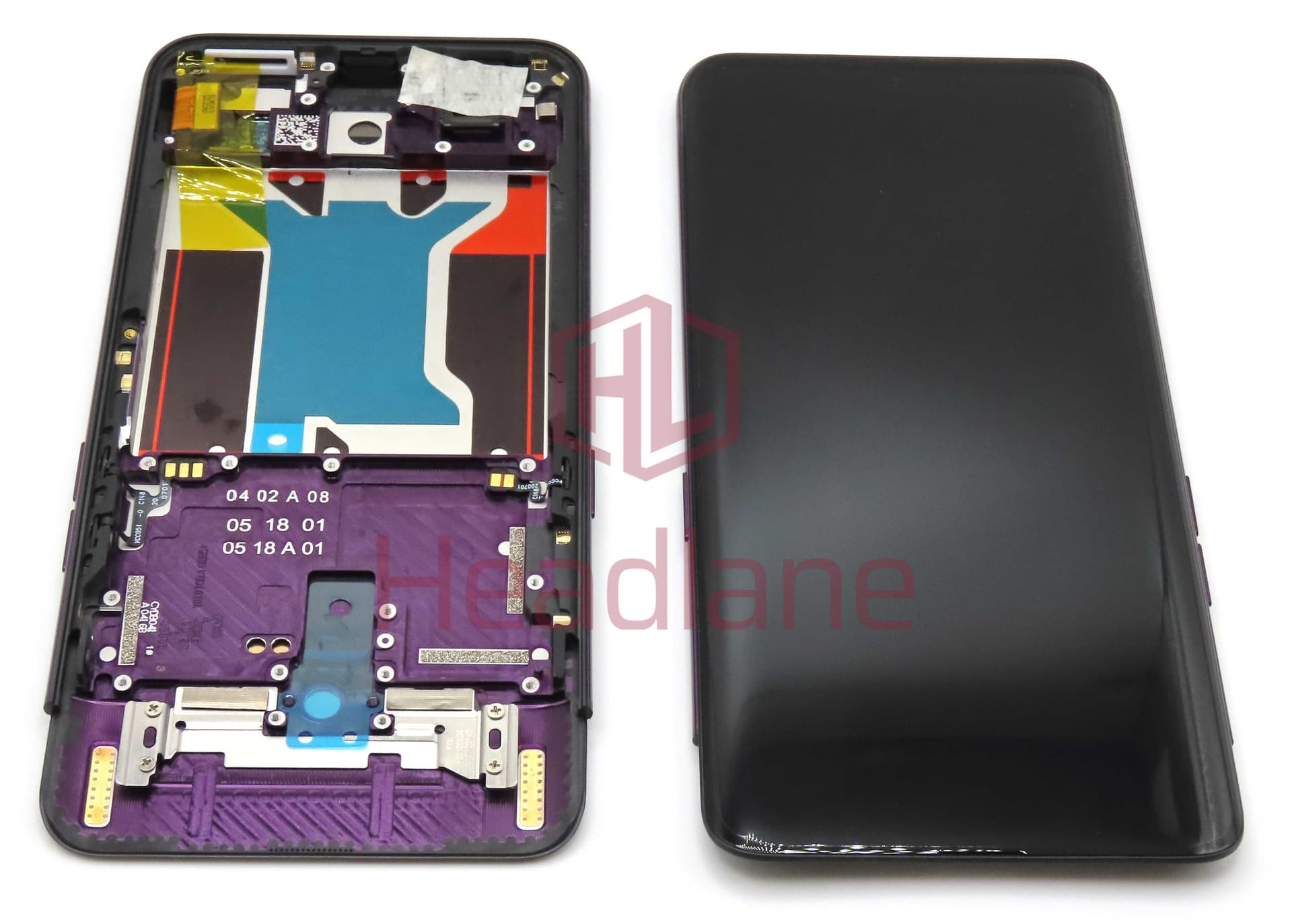 Oppo CPH1871 CPH1875 PAFM00 PAHM00 Find X LCD Display / Screen + Touch - Wine Red - 4901718
