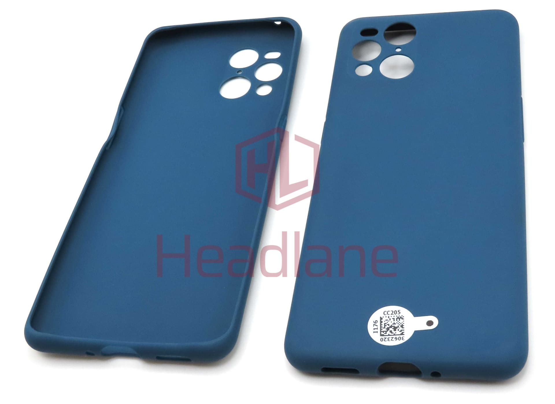 Oppo CPH2173 Find X3 Pro Rear Protective Cover / Case - Blue - 3062320