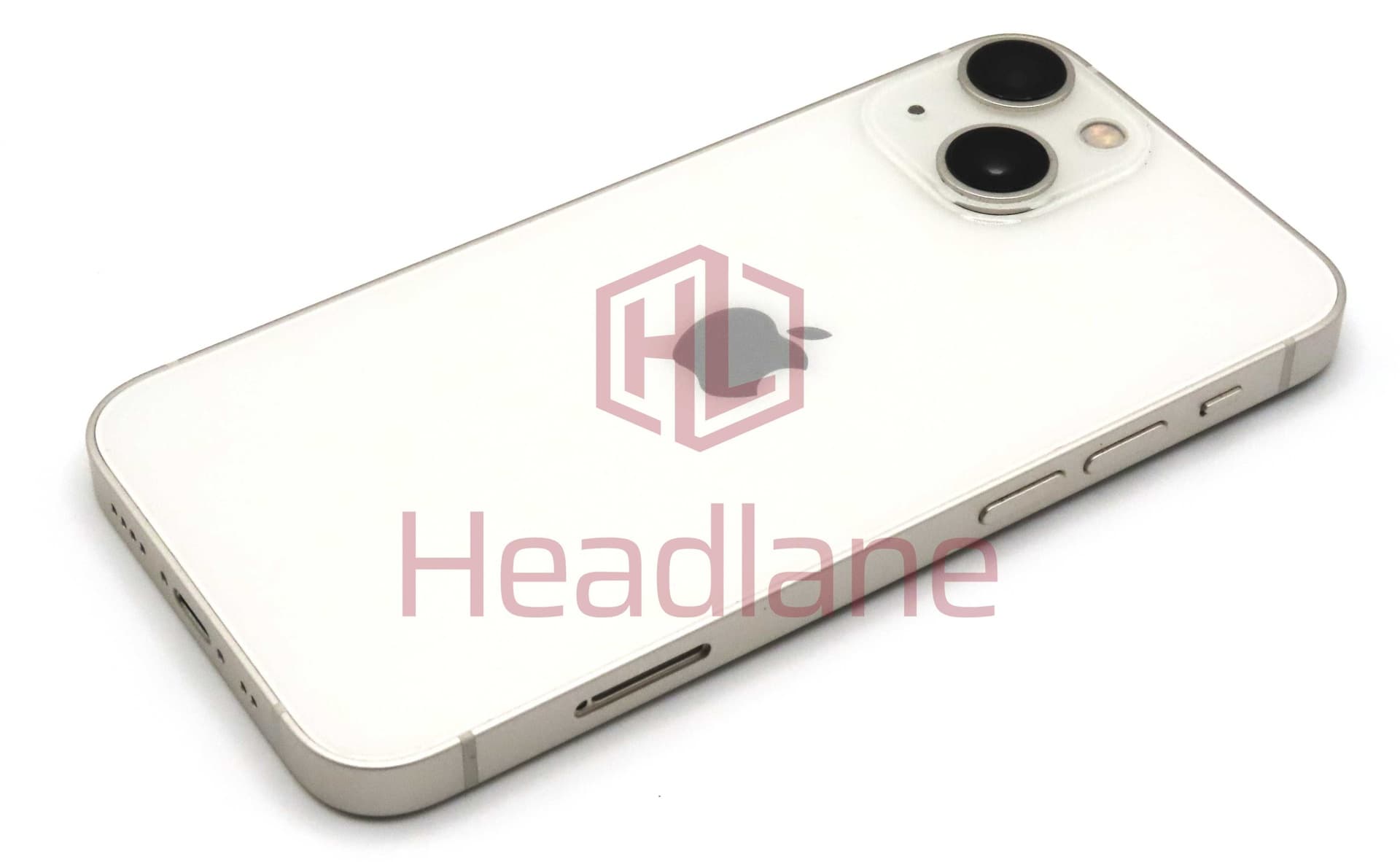 Apple iPhone 13 Mini Back / Battery Cover + Small Parts - Starlight (Pulled - Grade B) - IP13MNBH-SL-B