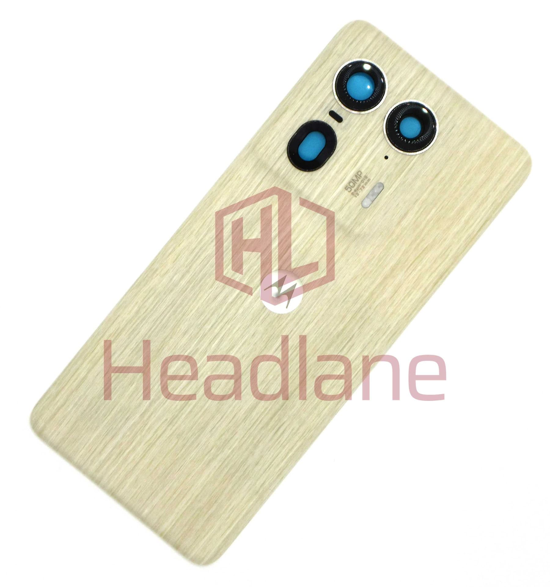 Motorola XT2401 Edge 50 Ultra Back / Battery Cover - Gold / Nordic Wood - 5S58C24472