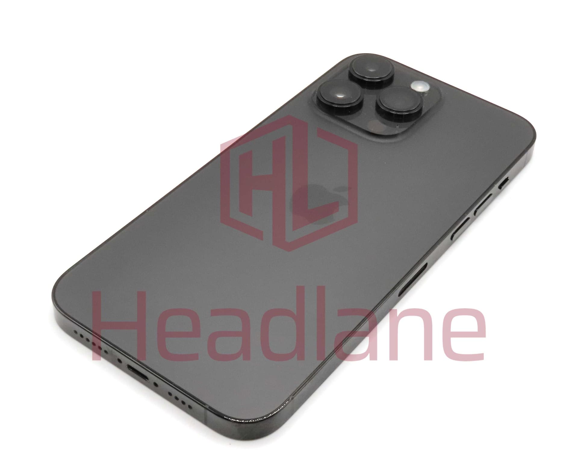 iPhone 14 Pro Max Back / Battery Cover + Small Parts - Black (Pulled - Grade B) - IP14PMBH-SB-B