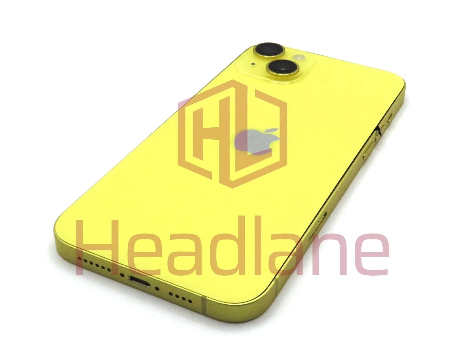iPhone 14 Plus Back / Battery Cover + Small Parts - Yellow (Pulled - Grade A) - IP14PBH-YL-A