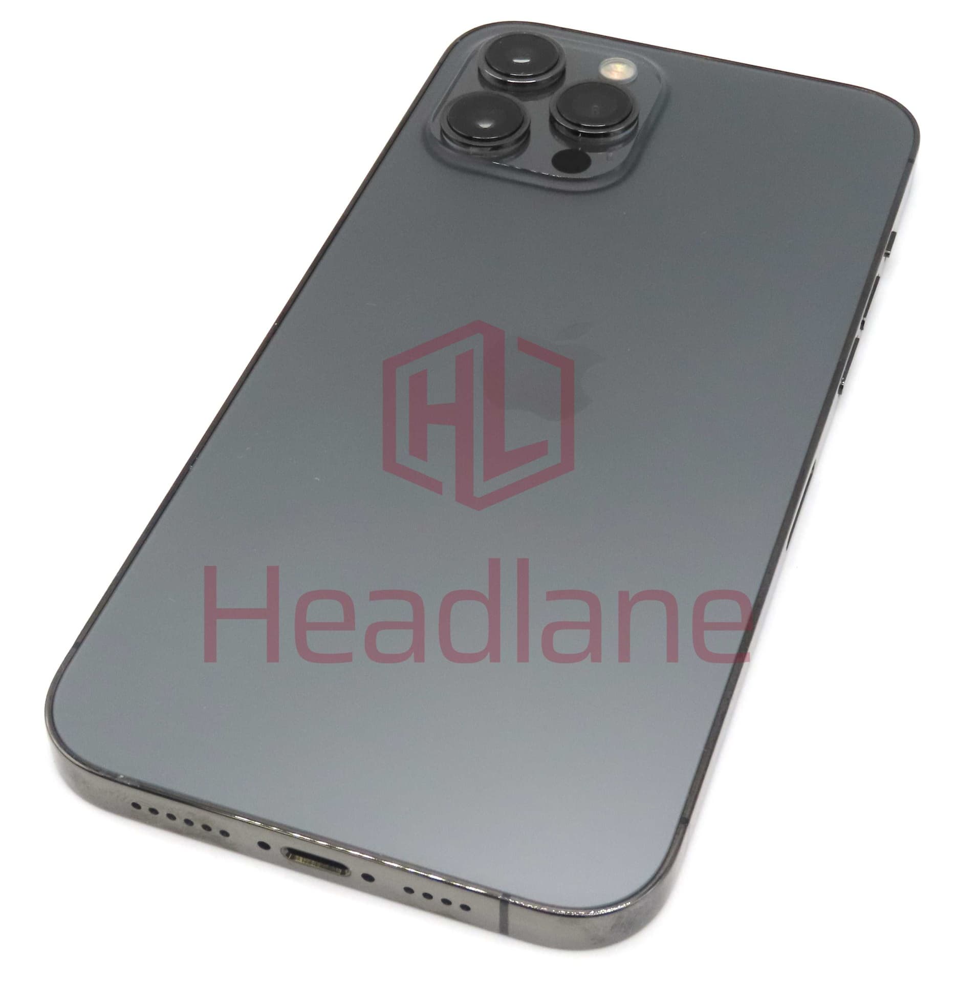 iPhone 12 Pro Max Back / Battery Cover + Small Parts - Graphite (Pulled - Grade A) - IP12PMBH-GR-A
