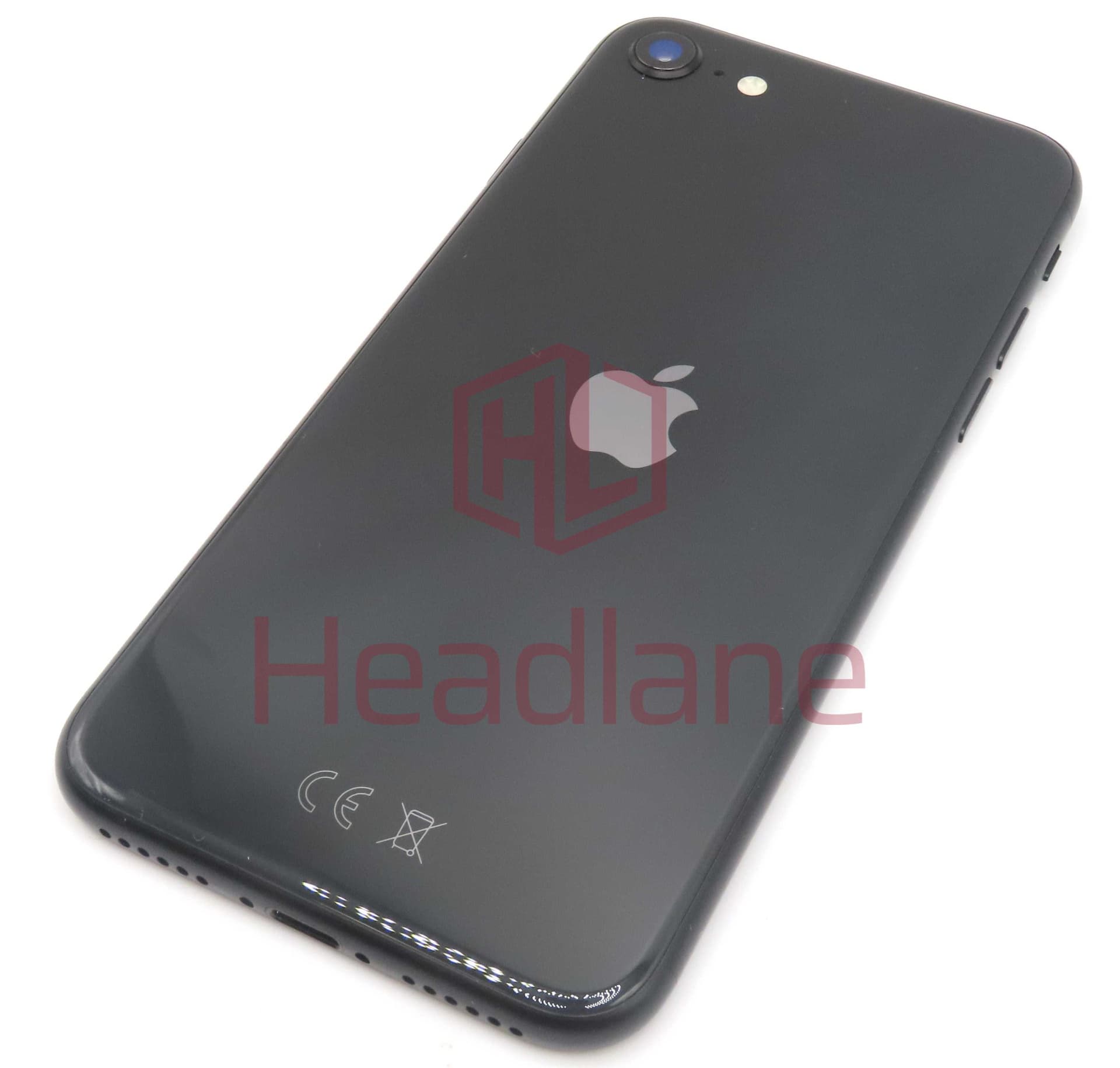 iPhone SE (2nd Gen) Back / Battery Cover + Small Parts - Black (Pulled - Grade C) - IPSE2BH-BK-C