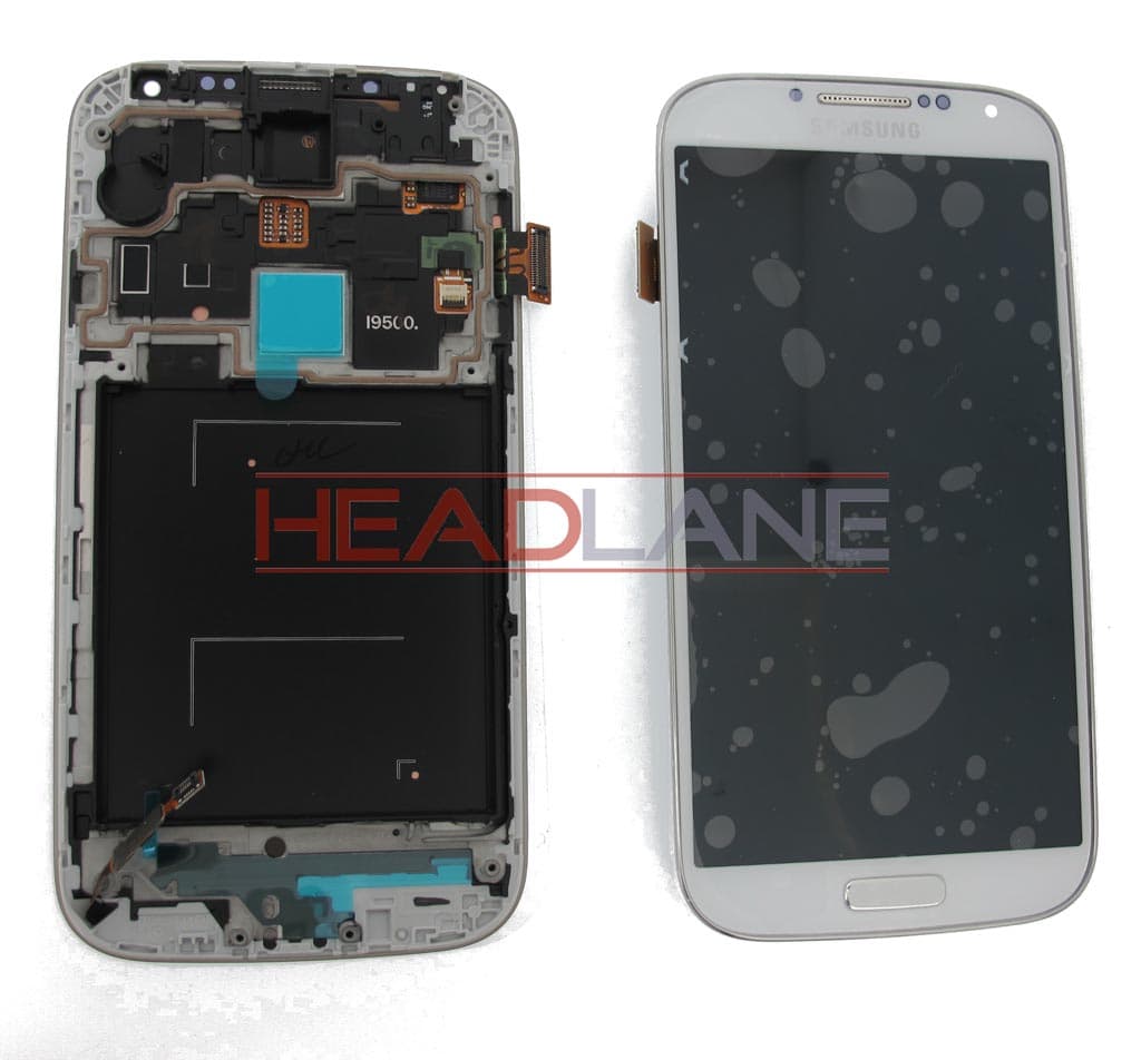 Samsung GT-I9500 Galaxy S4 LCD Display / Screen + Touch - White - GH97-14630A
