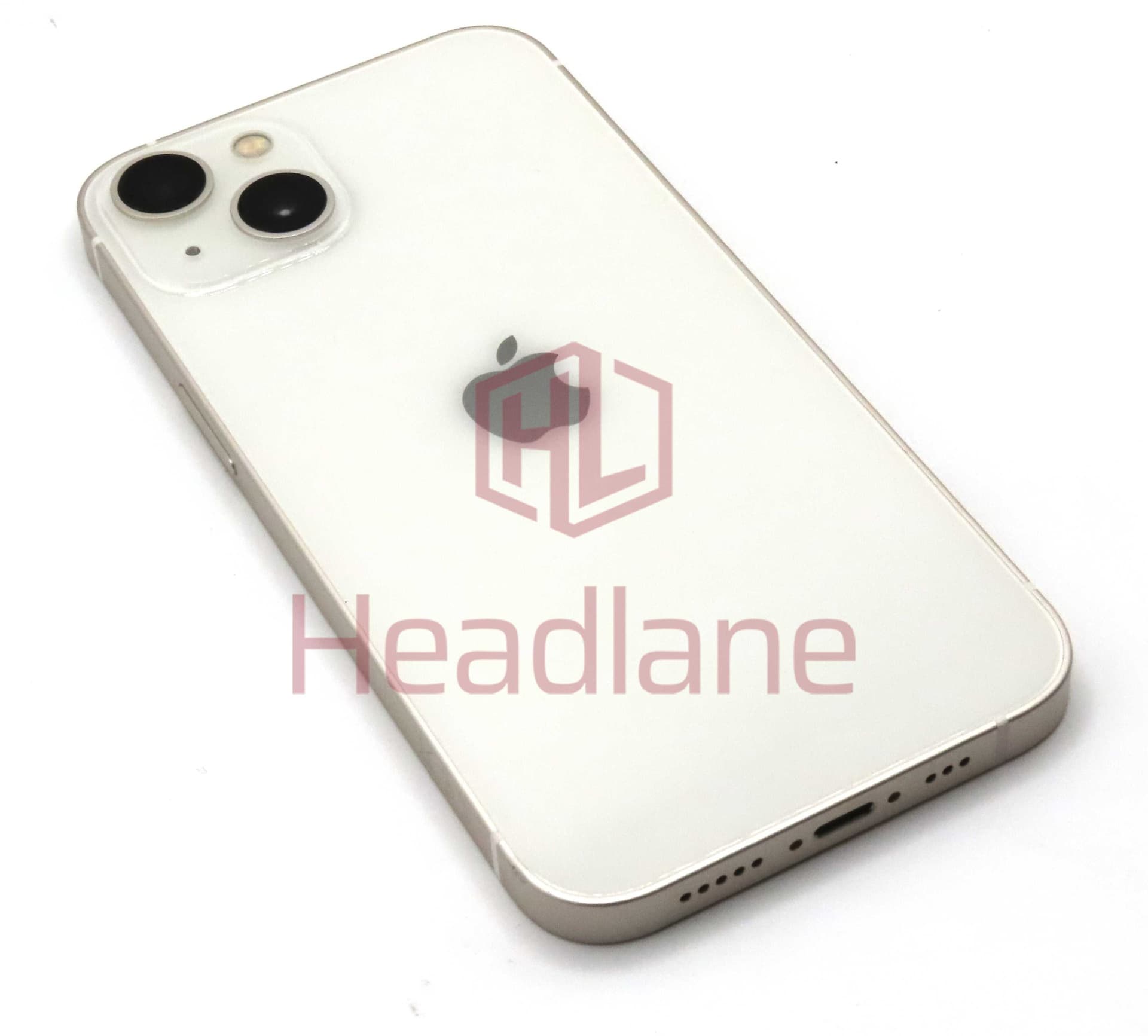 iPhone 13 Back / Battery Cover + Small Parts - Starlight (Pulled - Grade C) - IP13BH-SL-C