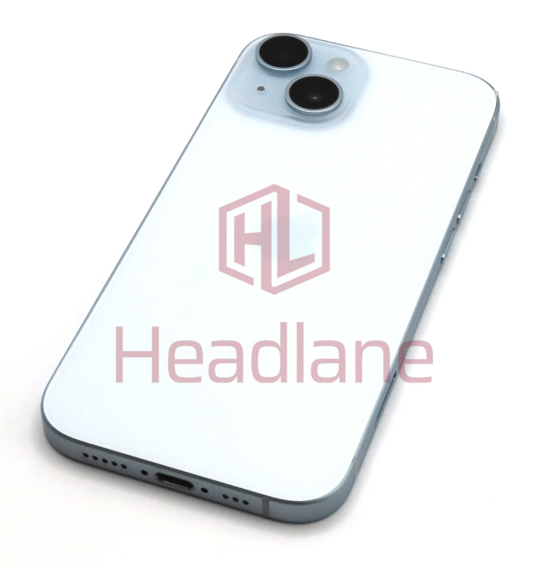 iPhone 15 Back / Battery Cover + Small Parts - Blue (Pulled - Grade B) - IP15BH-BL-B