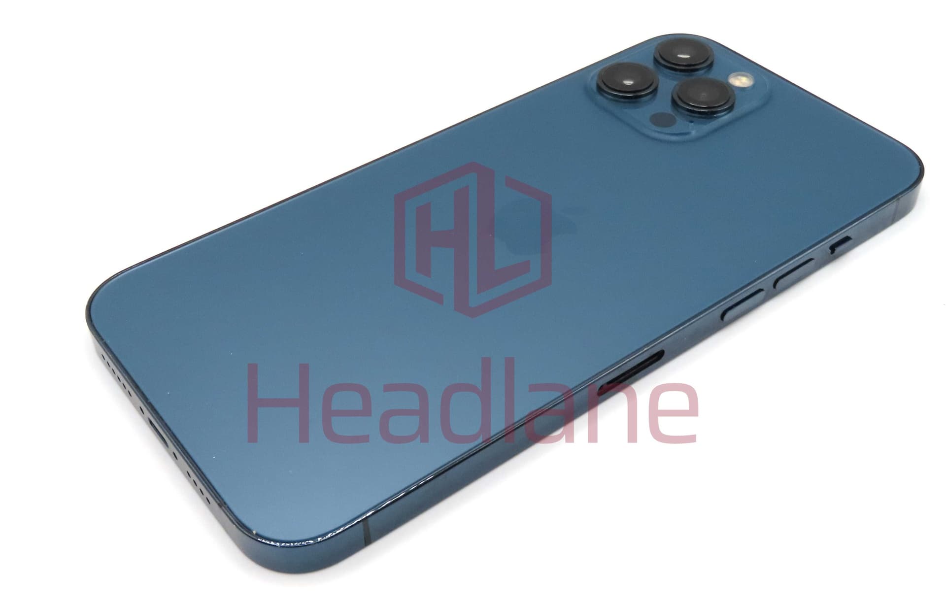 iPhone 12 Pro Max Back / Battery Cover + Small Parts - Blue (Pulled - Grade B) - IP12PMBH-PB-B
