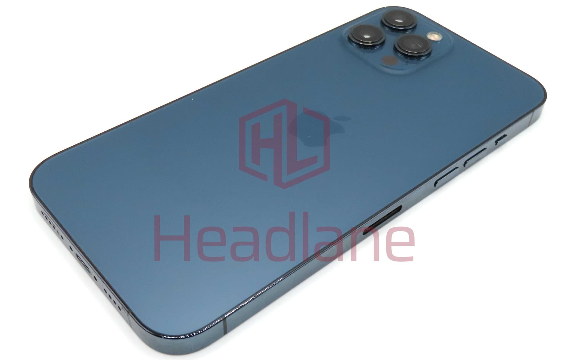 iPhone 12 Pro Max Back / Battery Cover + Small Parts - Blue (Pulled - Grade D) - IP12PMBH-PB-D
