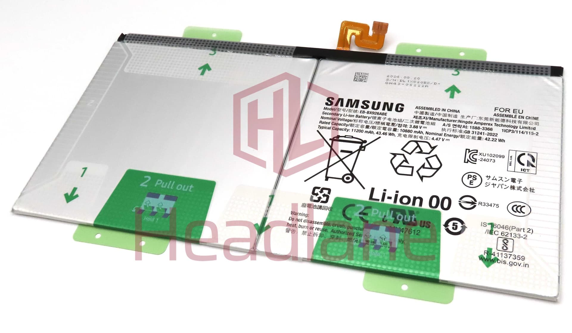 Samsung SM-X920 X926 Galaxy Tab S10 Ultra (WiFi / 5G) EB-BX926ABE 11200mAh Internal Battery - GH82-35940A
