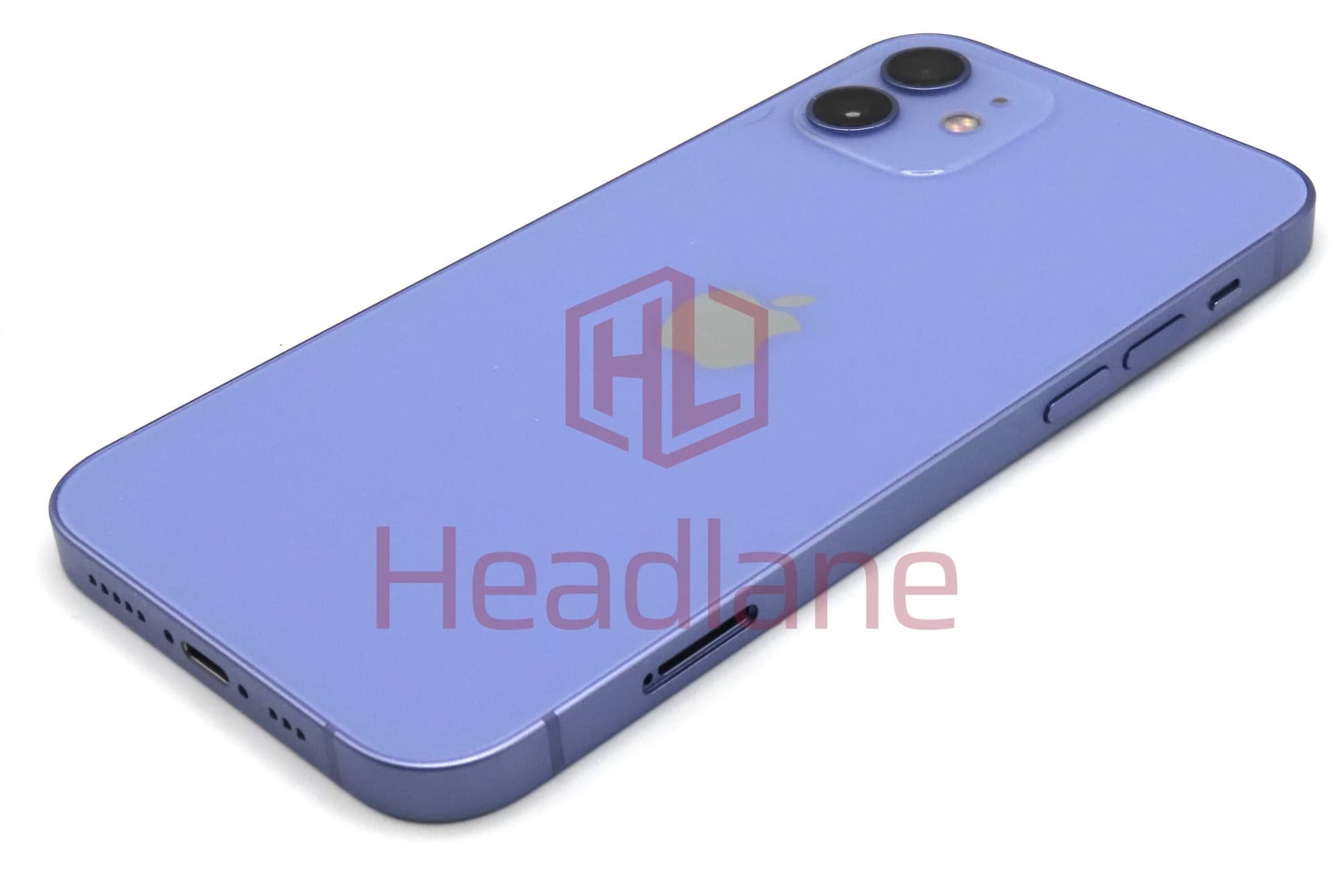 iPhone 12 Back / Battery Cover + Small Parts - Purple (Pulled - Grade B) - IP12BH-PR-B