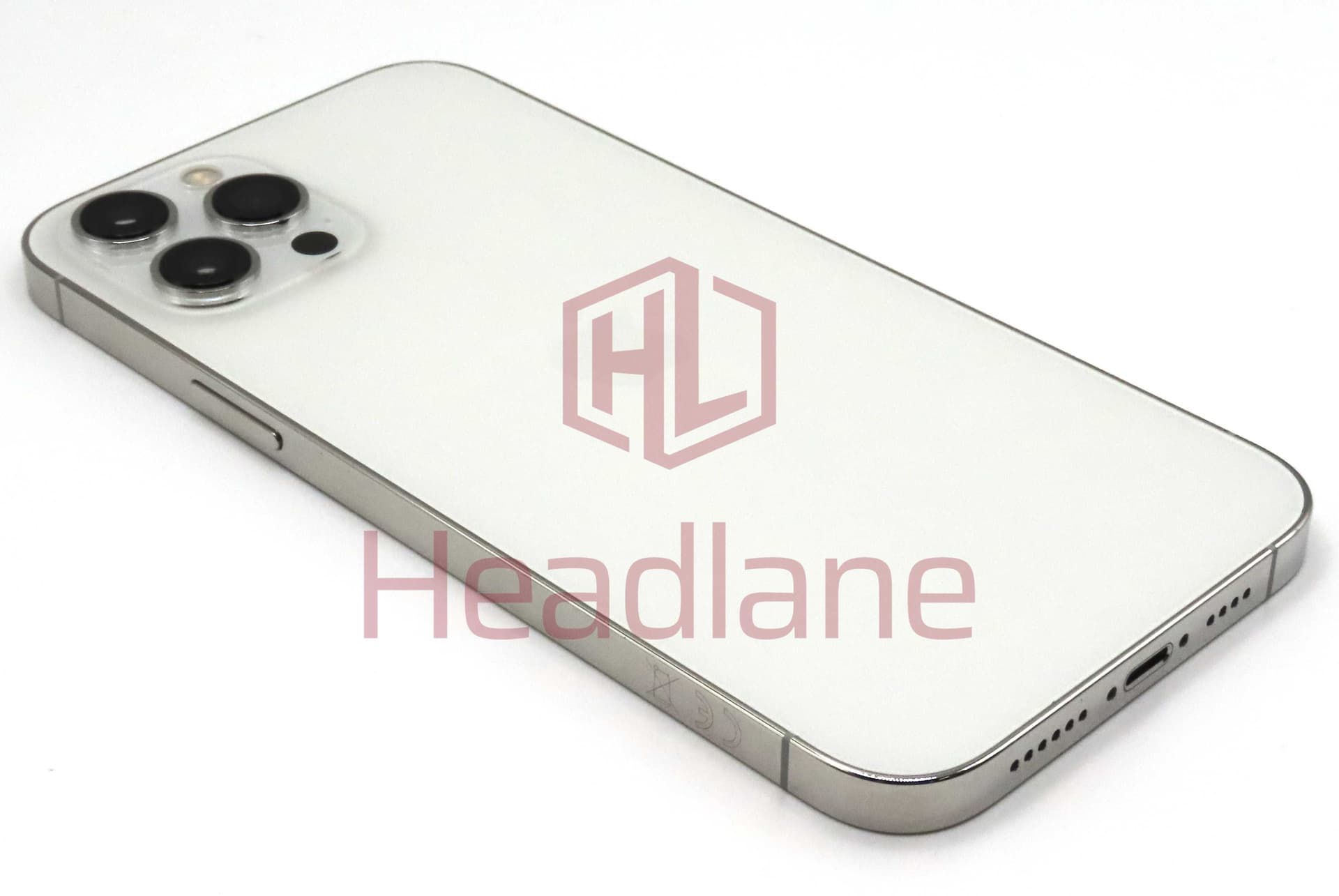 iPhone 12 Pro Max Back / Battery Cover + Small Parts - Silver (Pulled - Grade C) - IP12PMBH-SL-C