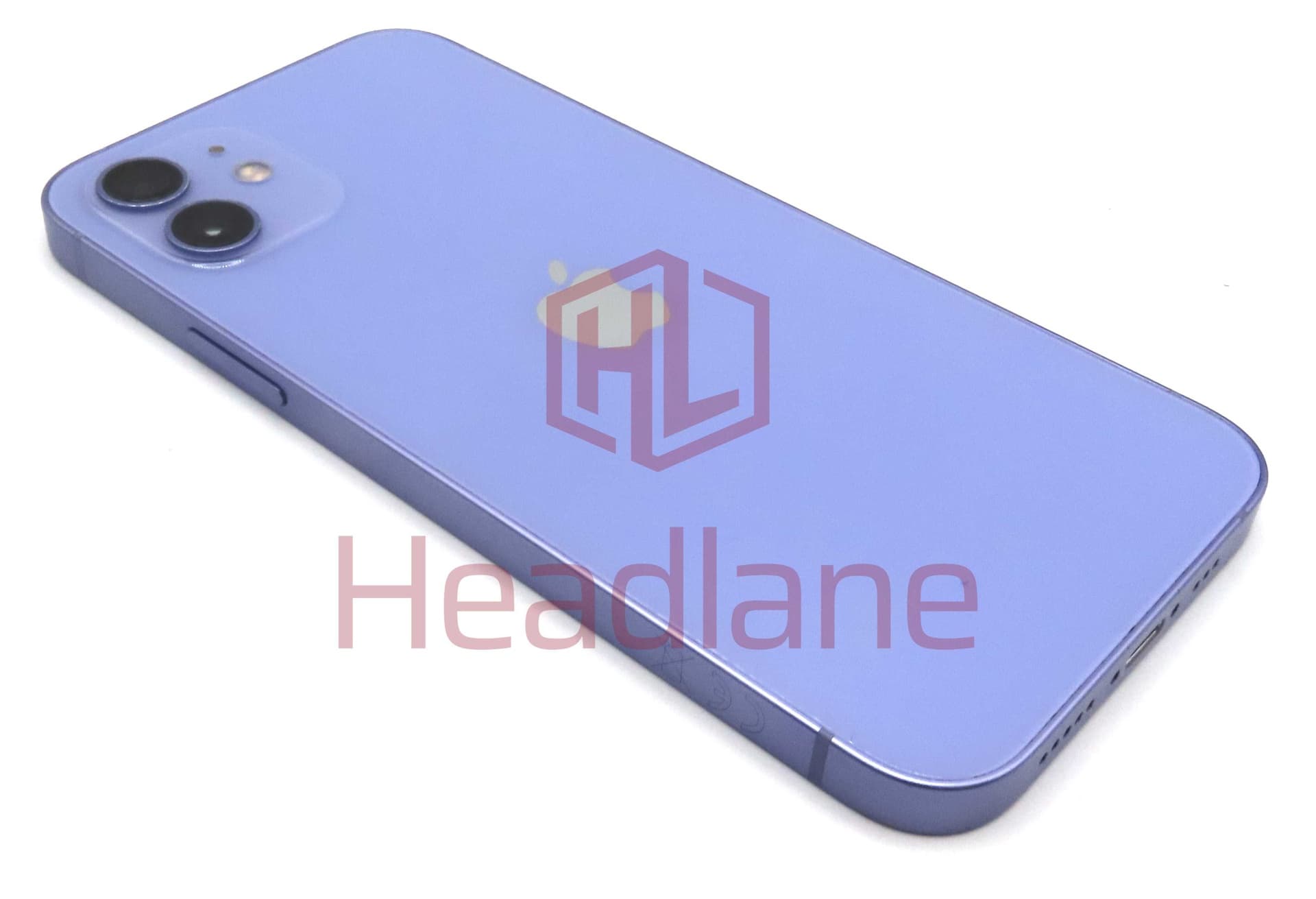 iPhone 12 Back / Battery Cover + Small Parts - Purple (Pulled - Grade C) - IP12BH-PR-C
