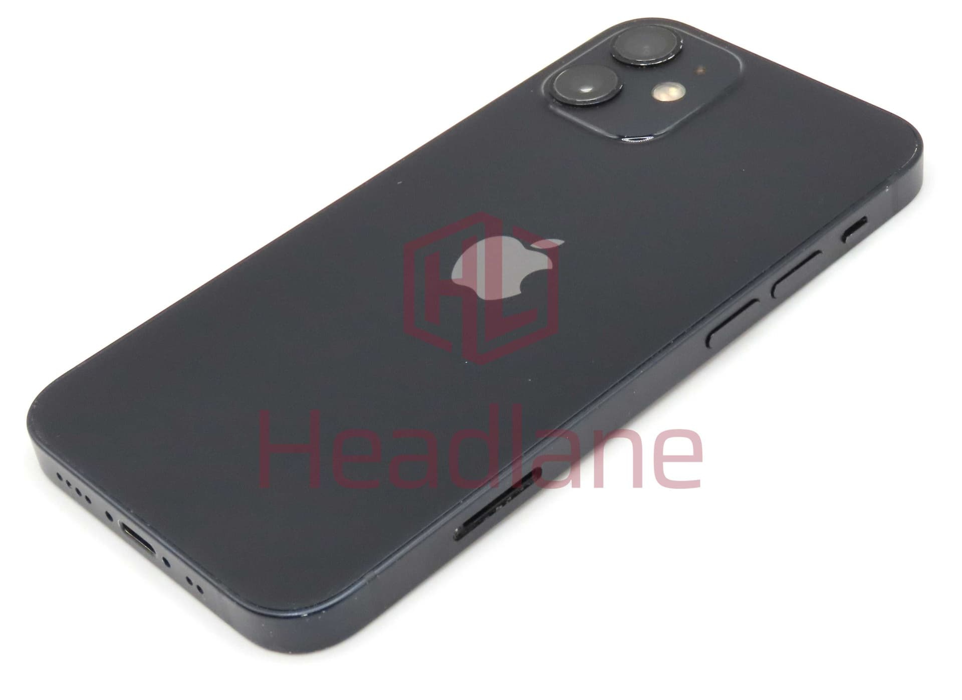 Apple iPhone 12 Mini Back / Battery Cover + Small Parts - Black (Pulled - Grade C) - IP12MBH-BK-C - Pulled Replacement Part