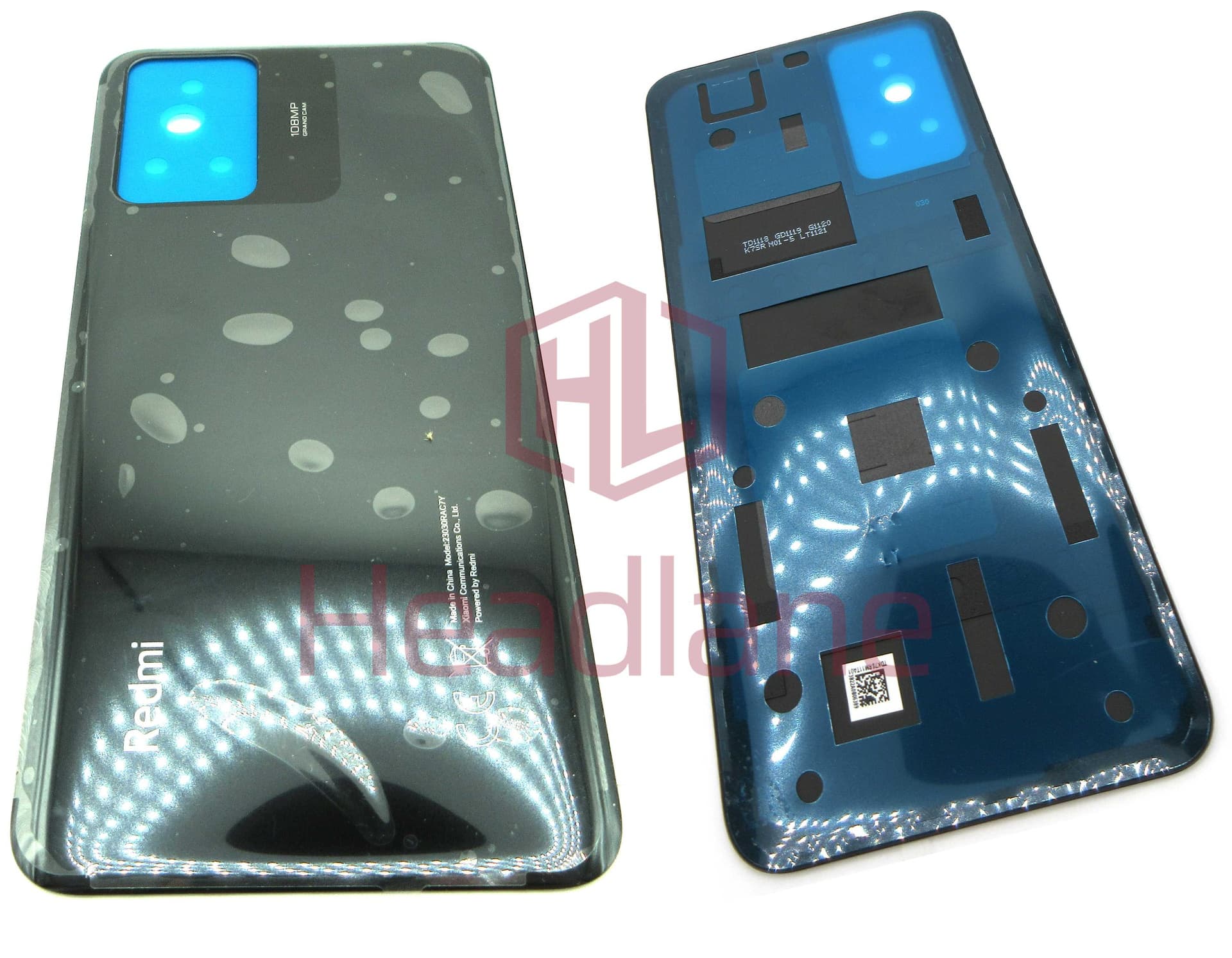 Xiaomi Redmi Note 12S Back / Battery Cover - Black - 1610111001130A