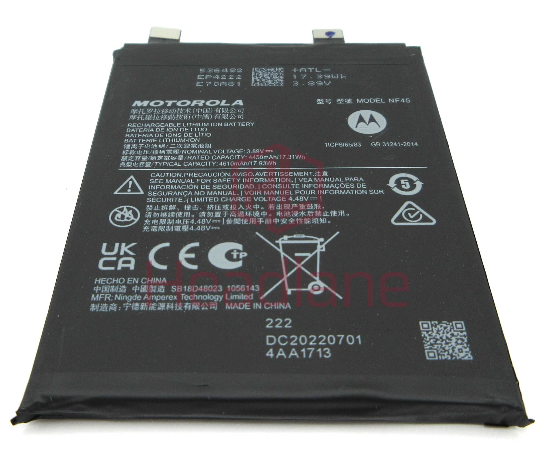 Motorola XT2241 Edge 30 Ultra NF45 4610mAh Internal Battery - SB18D48023