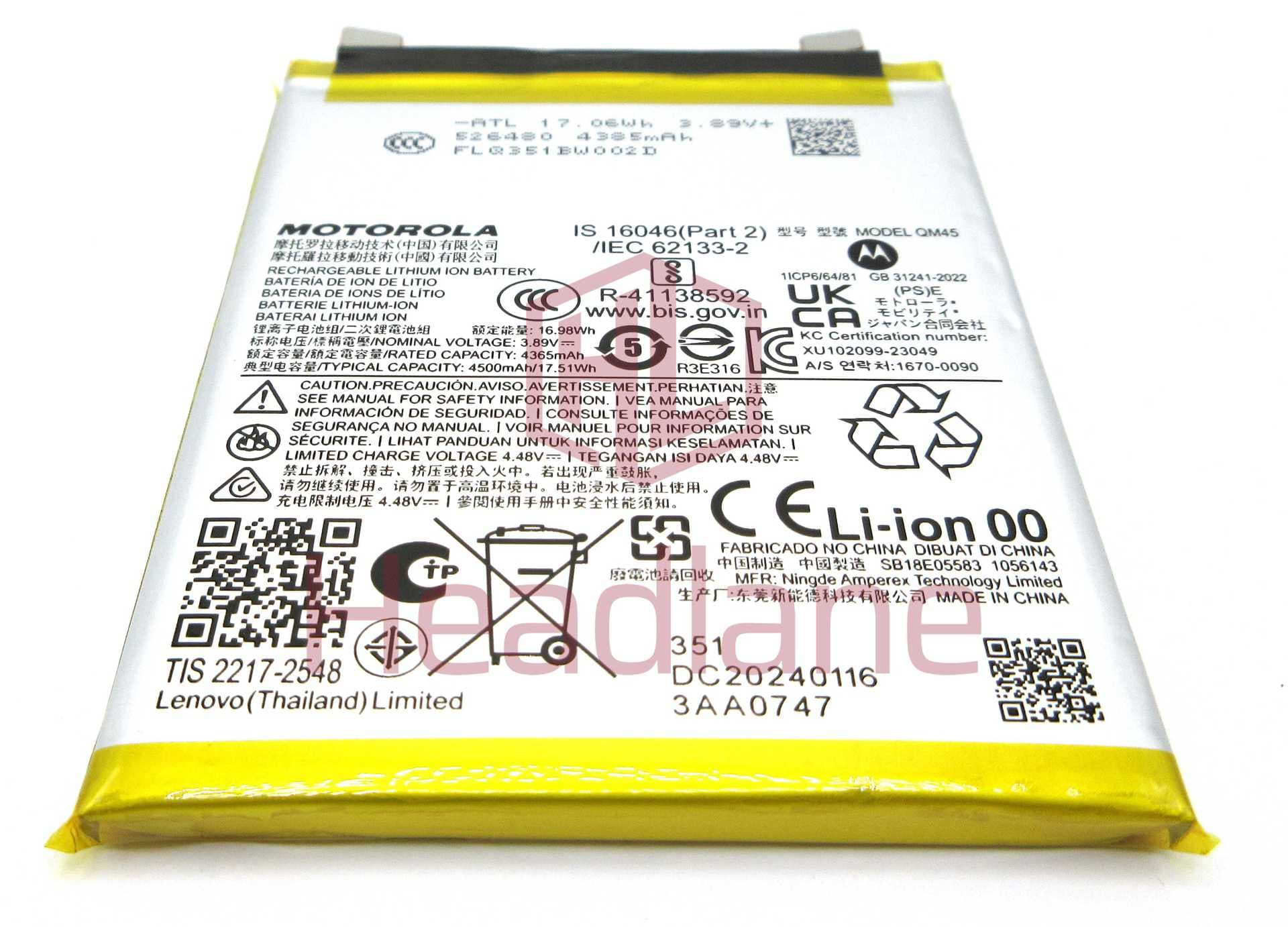 Motorola XT2403 Edge 50 Pro QM45 4500mAh Internal Battery - SB18E05584