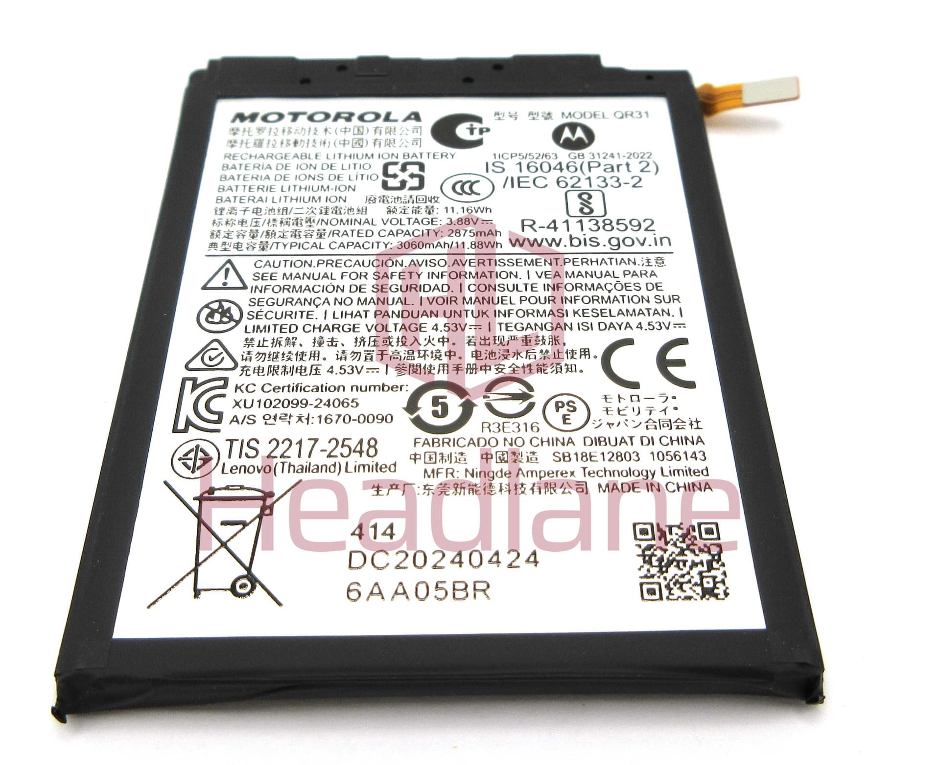 Motorola XT2453 Razr 50 QR31 3060mAh Internal Battery - SB18E12803