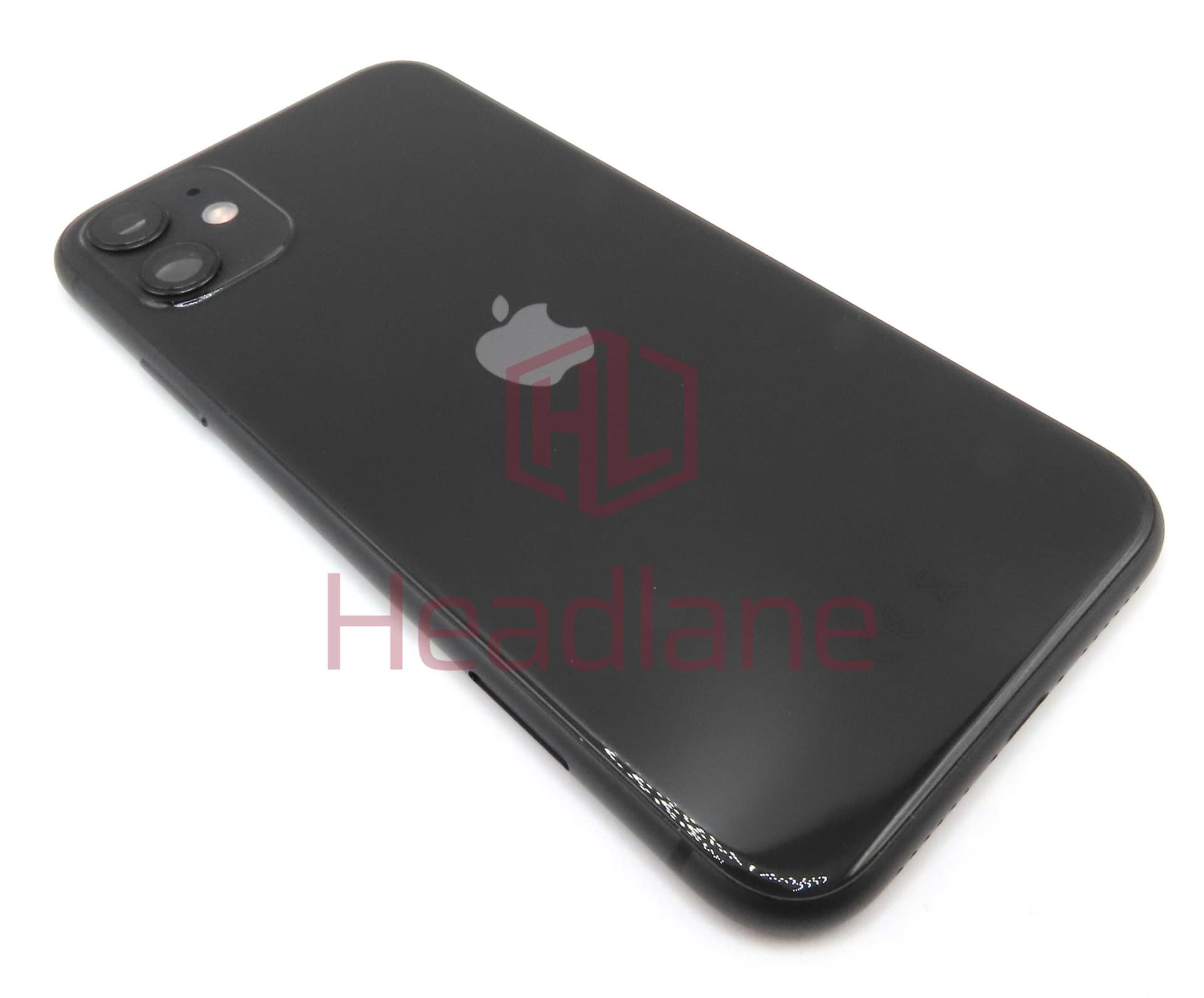 Apple iPhone 11 Back / Battery Cover + Small Parts - Black (Pulled - Grade A) (No Camera) - IP11BH-BK-NC-A
