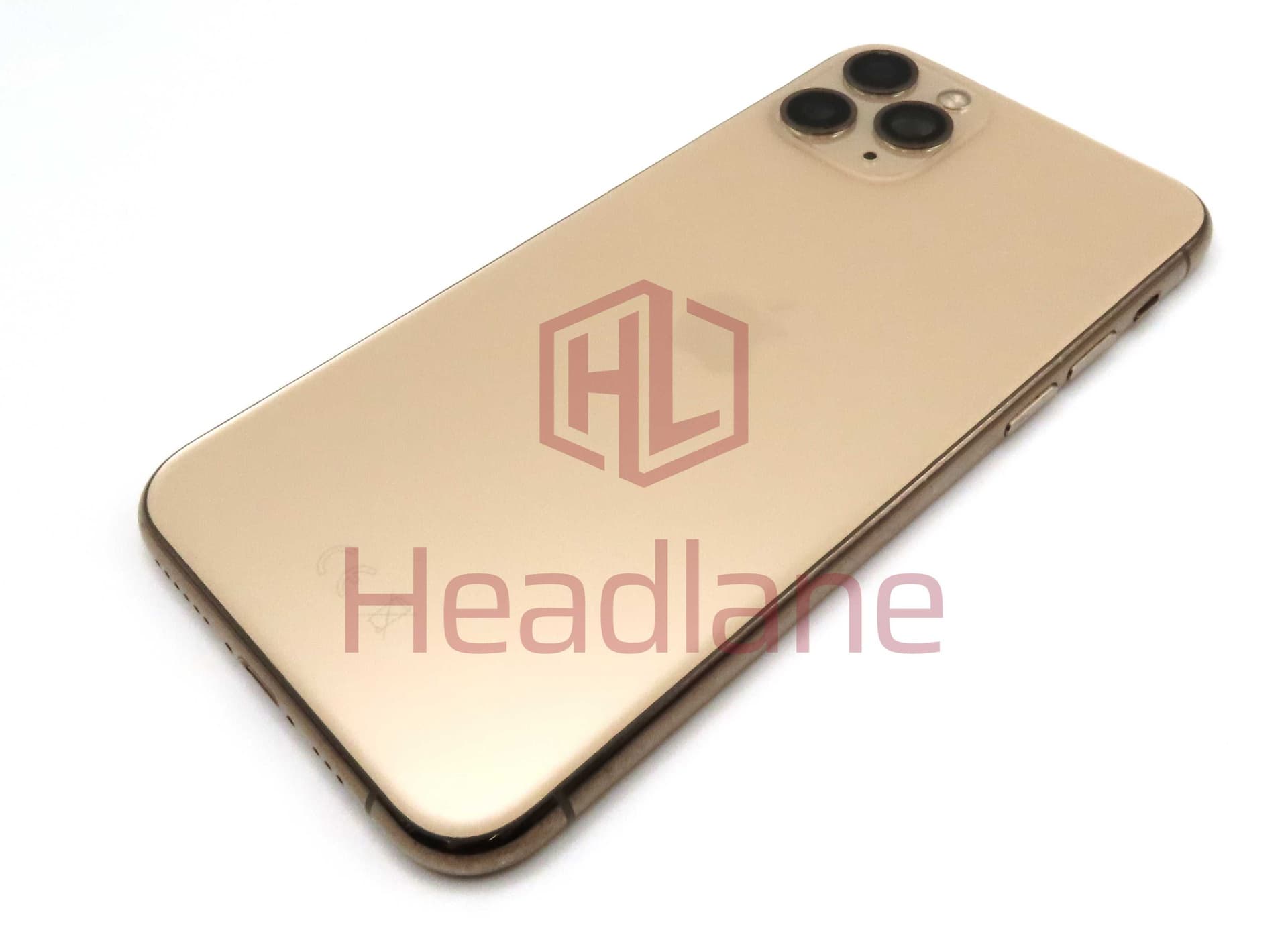 Apple iPhone 11 Pro Back / Battery Cover + Small Parts - Gold (Pulled - Grade C) (No Camera) - IP11PRBH-GD-NC-C