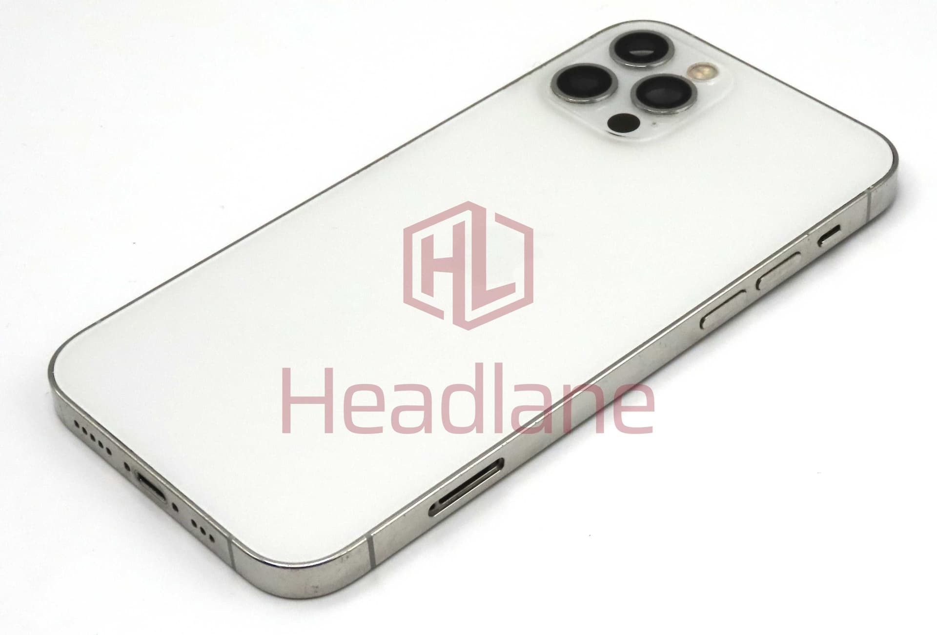 Apple iPhone 12 Pro Back / Battery Cover + Small Parts - Silver (Grade C) (No Camera) - IP12PRBH-SL-NC-C
