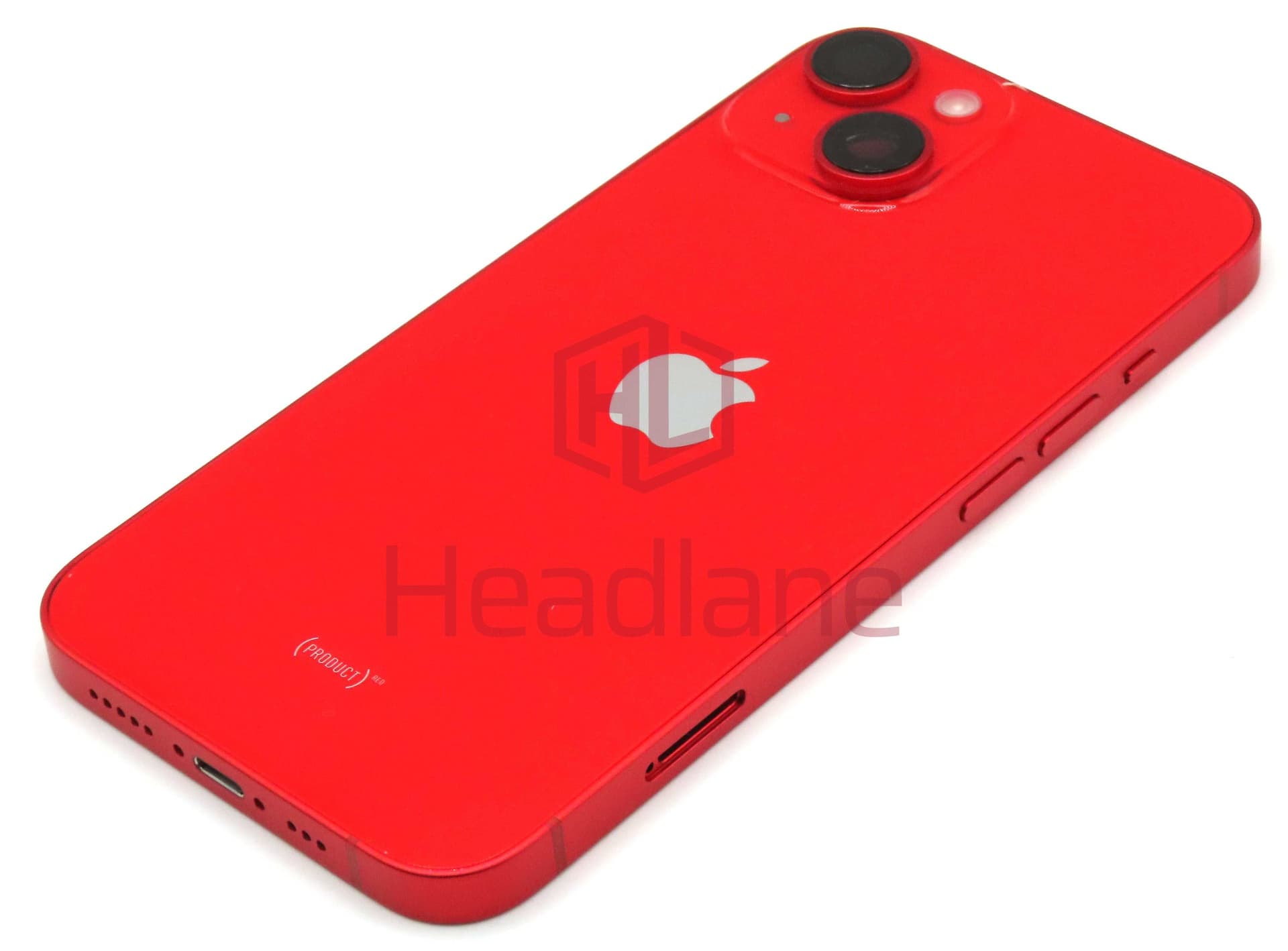 iPhone 14 Back / Battery Cover + Small Parts - Red (Pulled - Grade A) (No Camera) - IP14BH-RD-NC-A
