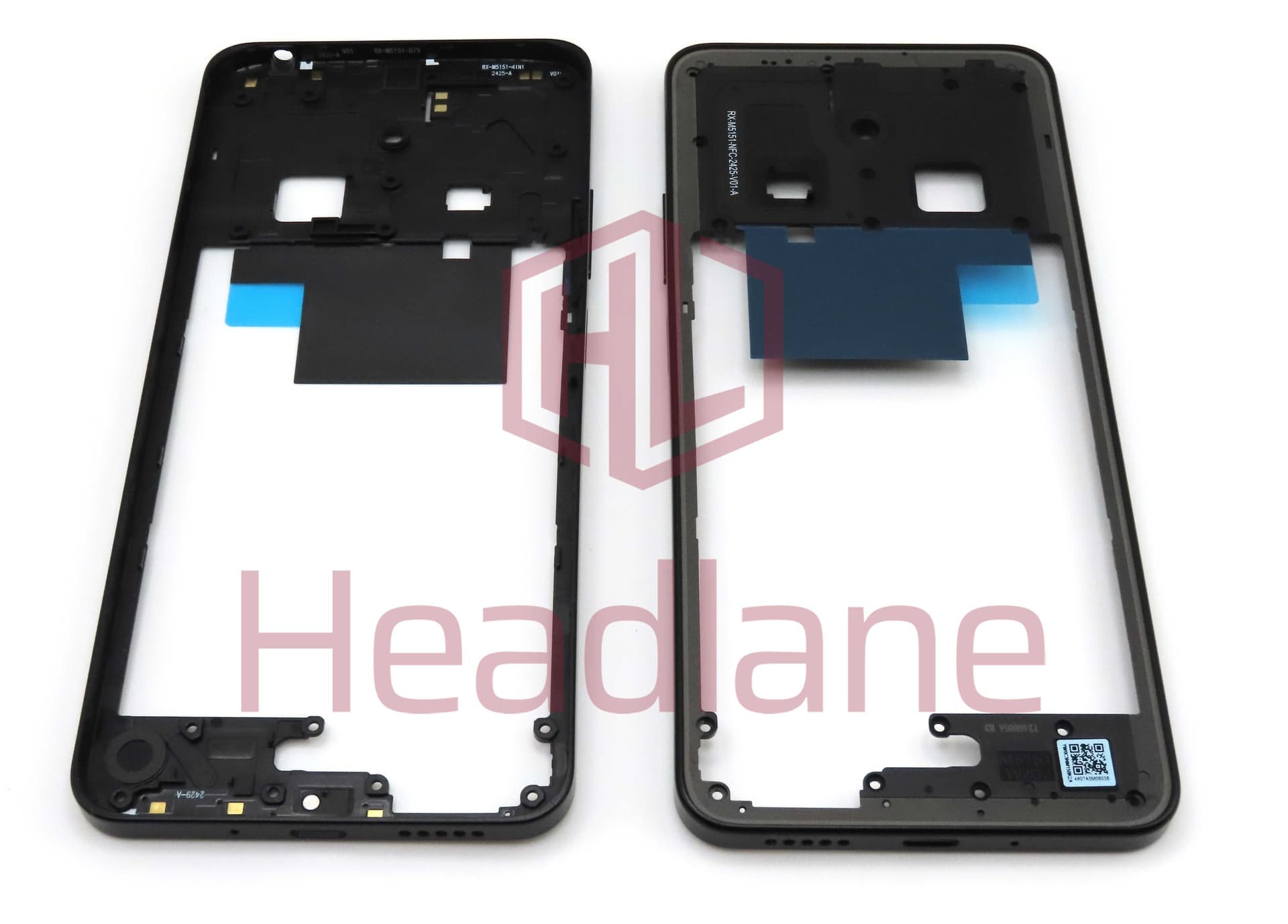 Xiaomi Poco C75 Middle Cover / Chassis - Black - 1610110001000C