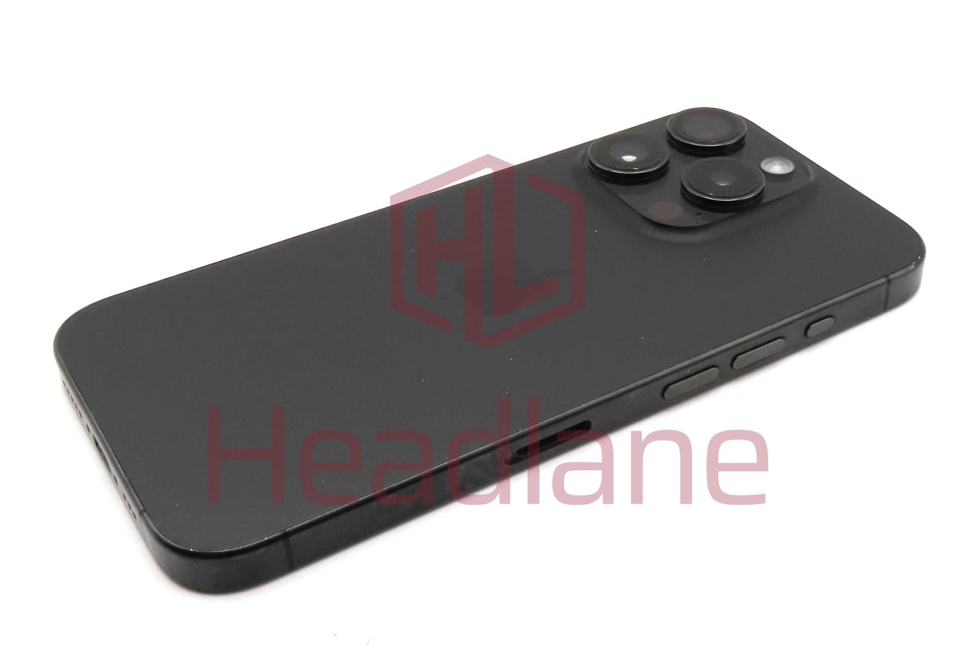 iPhone 15 Pro Back / Battery Cover + Small Parts - Black Titanium (Pulled - Grade C) - IP15PRBH-BT-C