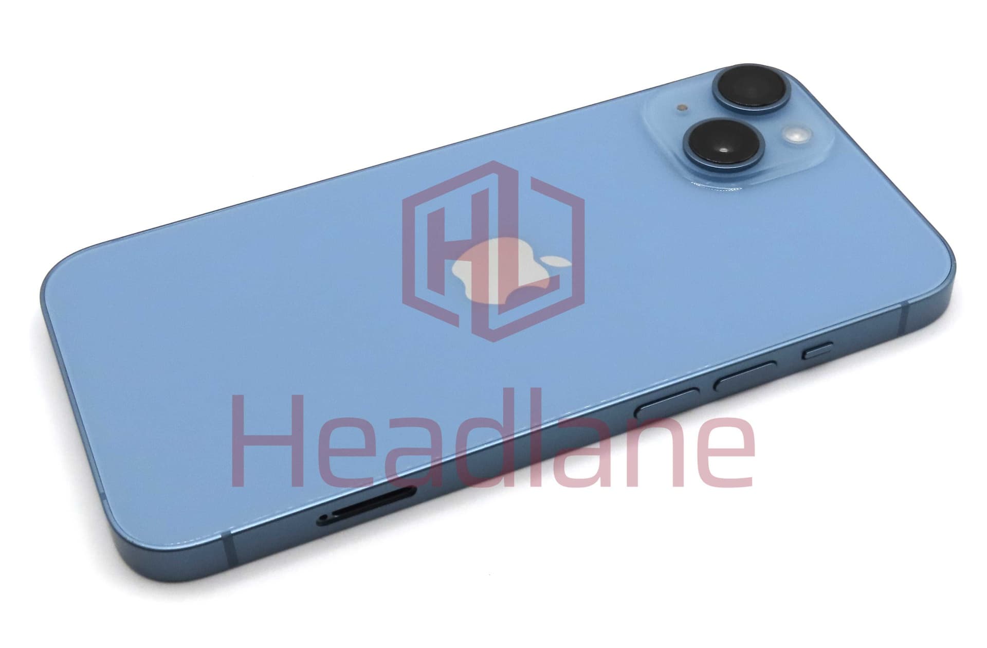 iPhone 14 Back / Battery Cover + Small Parts - Blue (Pulled - Grade C) - IP14BH-BL-C