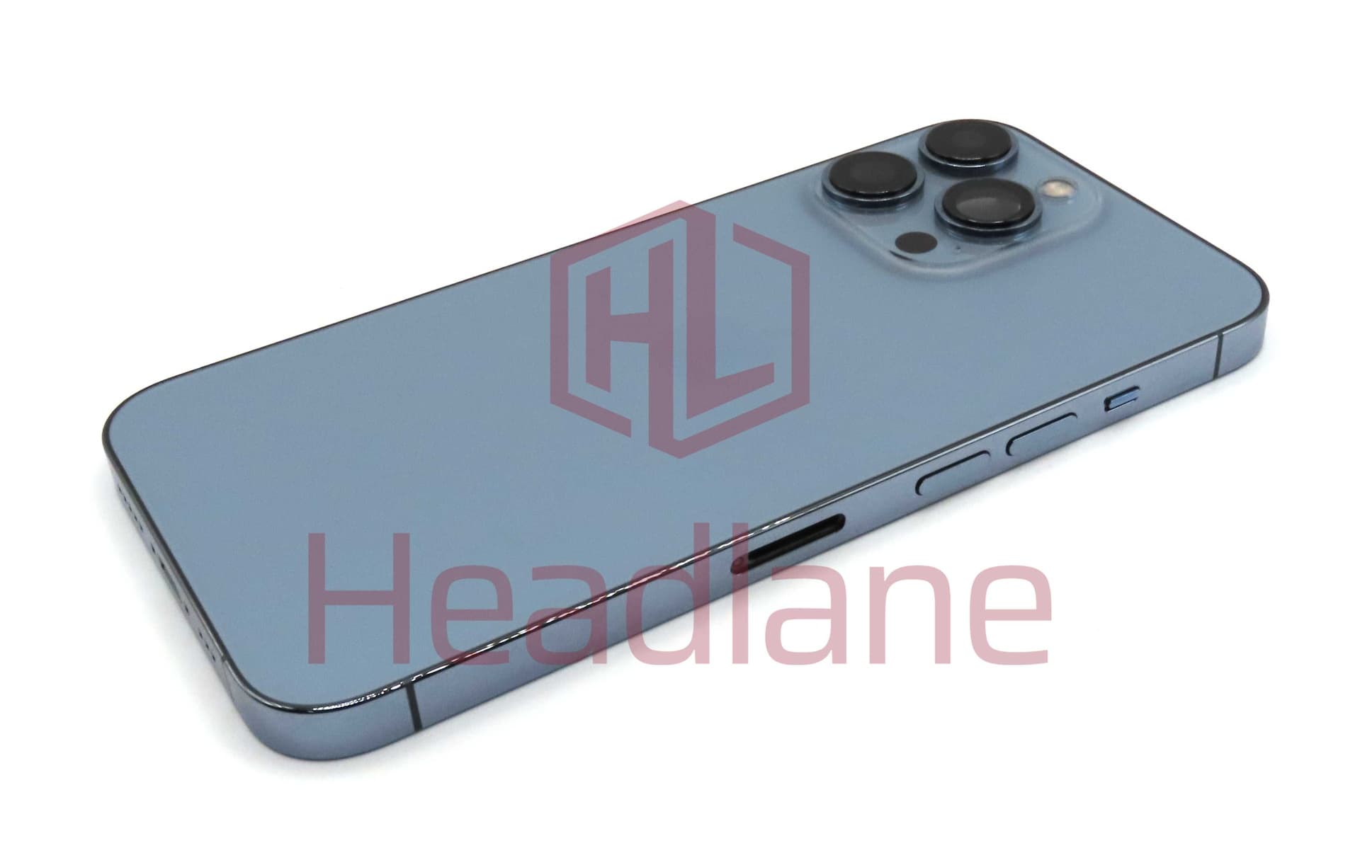 iPhone 13 Pro Back / Battery Cover + Small Parts - Blue (Pulled - Grade A) (No Camera) - IP13PRBH-BL-NC-A