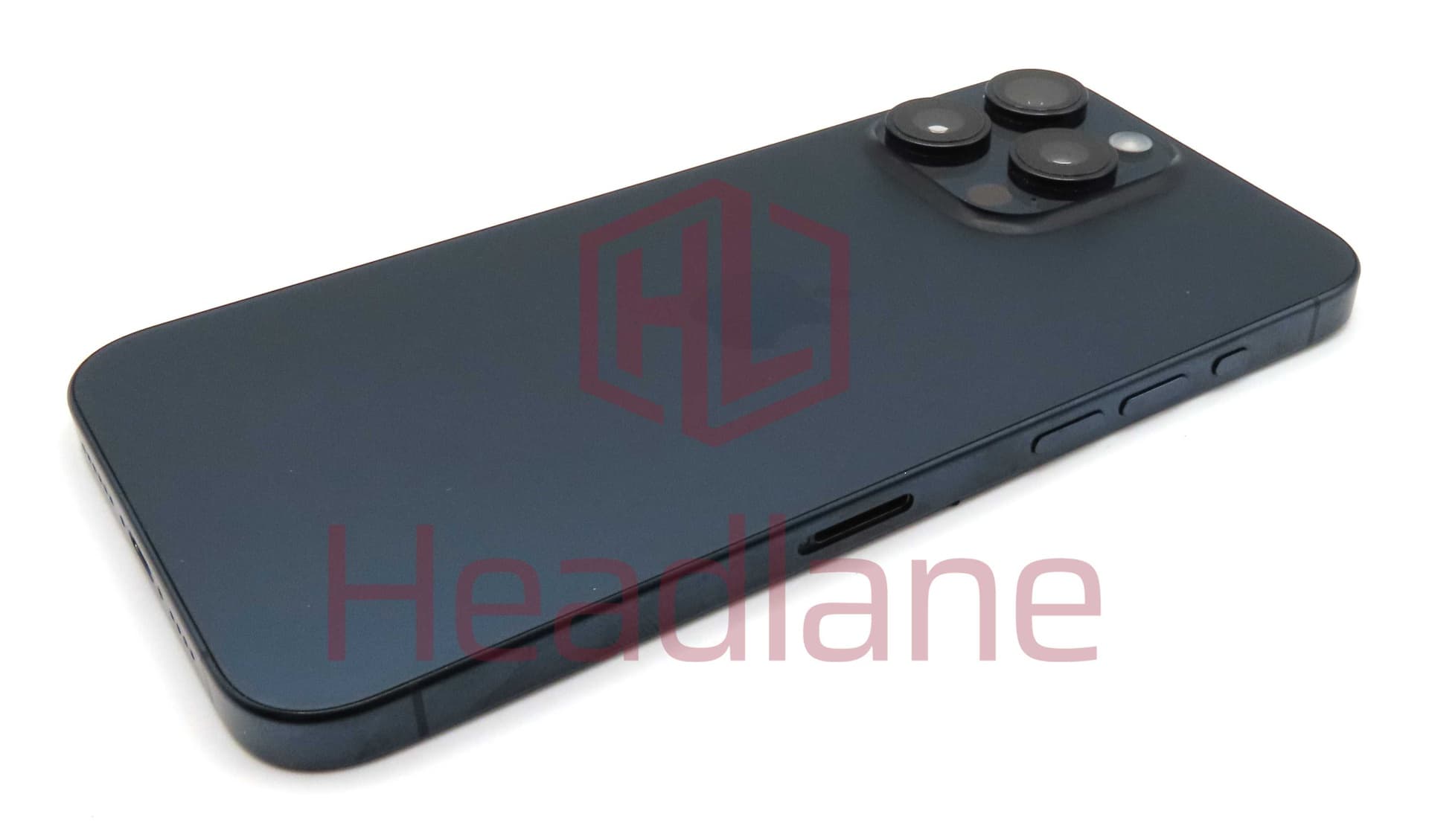 Apple iPhone 15 Pro Max Back / Battery Cover + Small Parts - Blue Titanium (Pulled - Grade B) - IP15PMBH-BLT-B