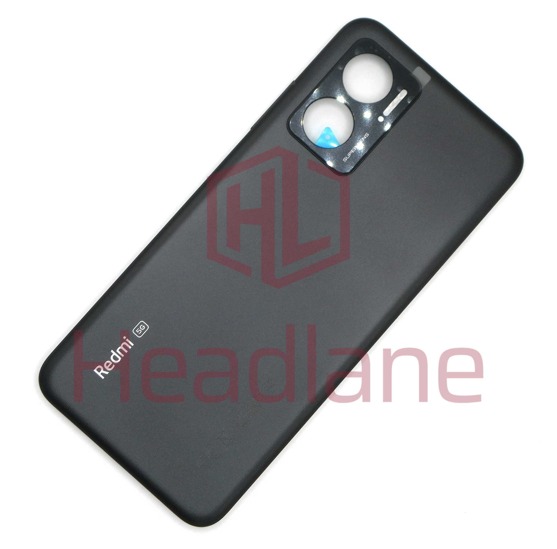Xiaomi Redmi 10 5G Back / Battery Cover - Black - 550500026D9X