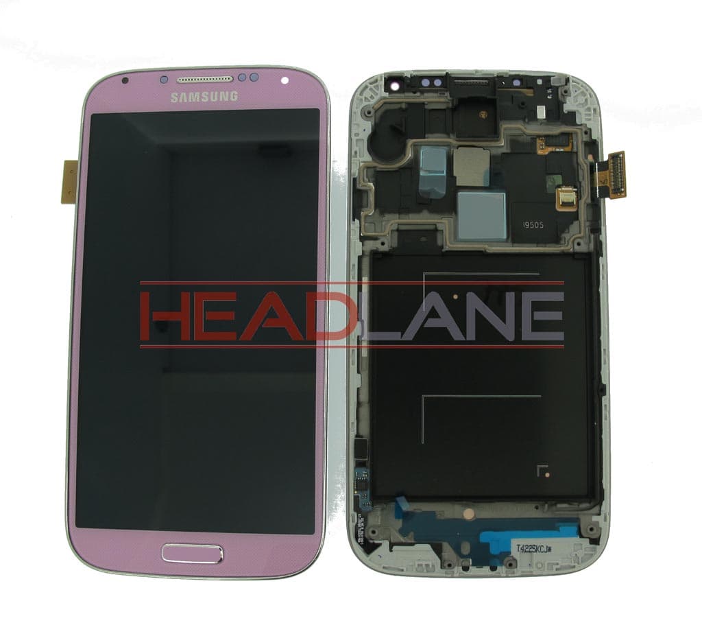 Samsung GT-I9505 Galaxy S4 LTE LCD Display / Screen + Touch - Pink - GH97-14655G - Samsung Replacement Part