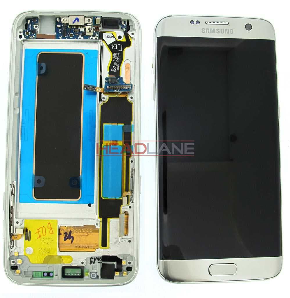 Samsung SM-G935F Galaxy S7 Edge LCD Display / Screen + Touch - Silver (No Box) - GH97-18533B_NB