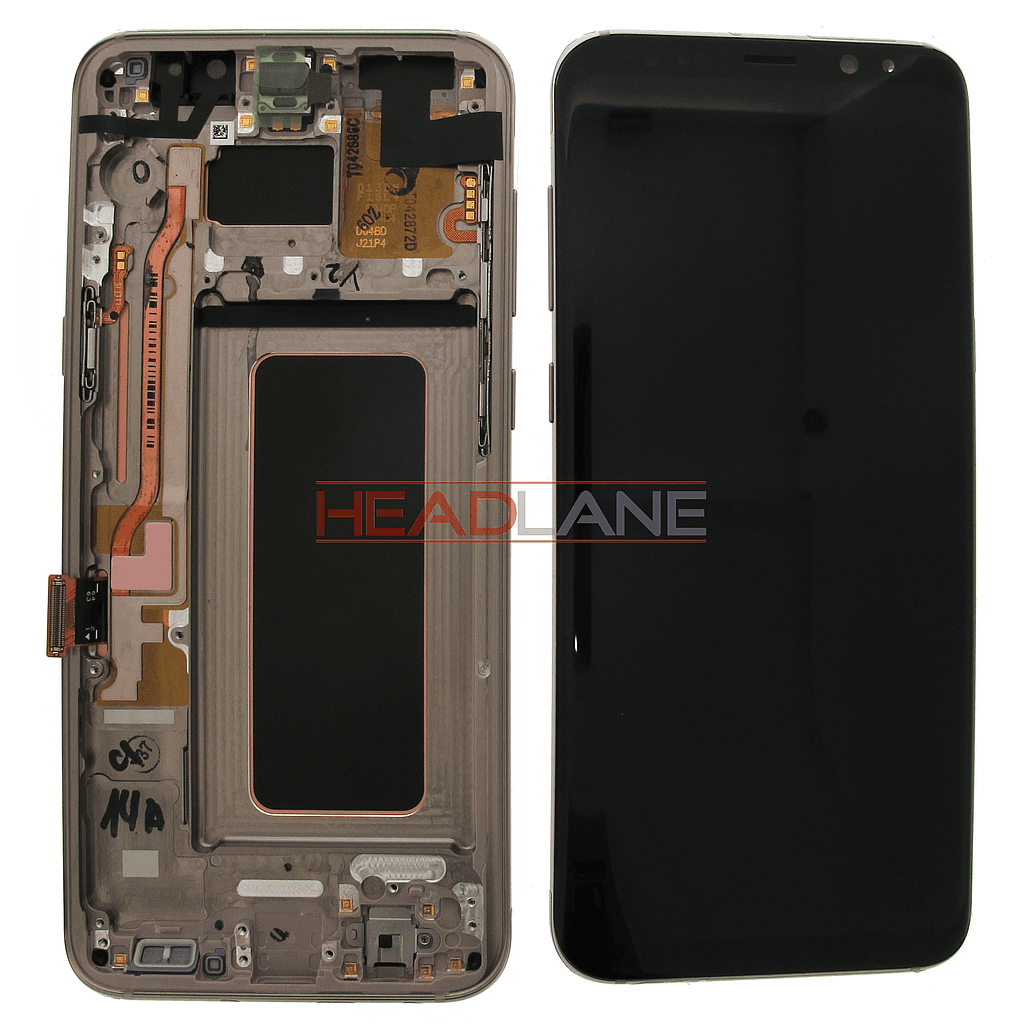 Samsung SM-G955 Galaxy S8+ LCD Display / Screen + Touch - Gold (No Box) - GH97-20470F_NB