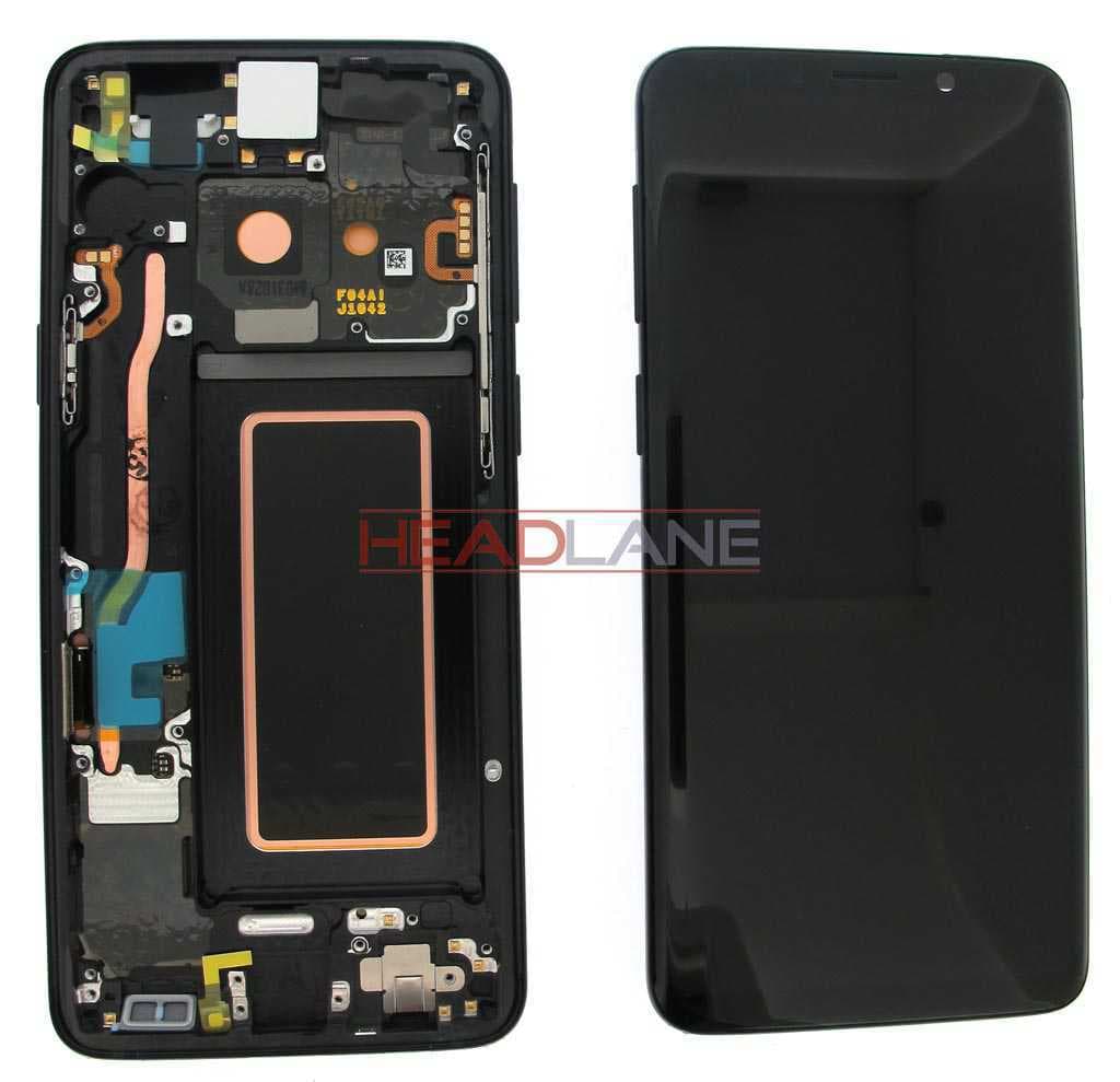 Samsung SM-G960F Galaxy S9 LCD Display / Screen + Touch - Black (No Box) - GH97-21696A_NB